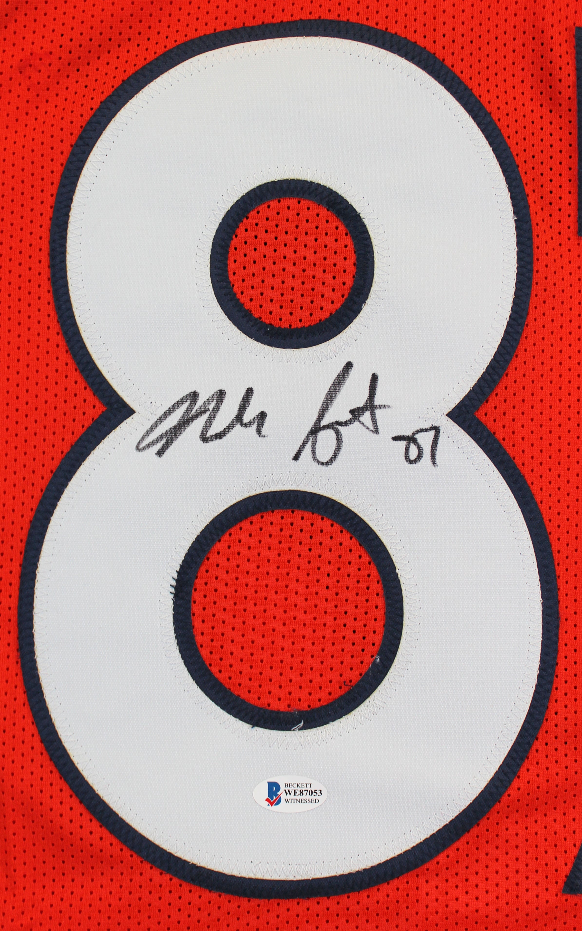 Noah Fant Authentic Signed Orange Pro Style Jersey Autographed BAS Witnessed