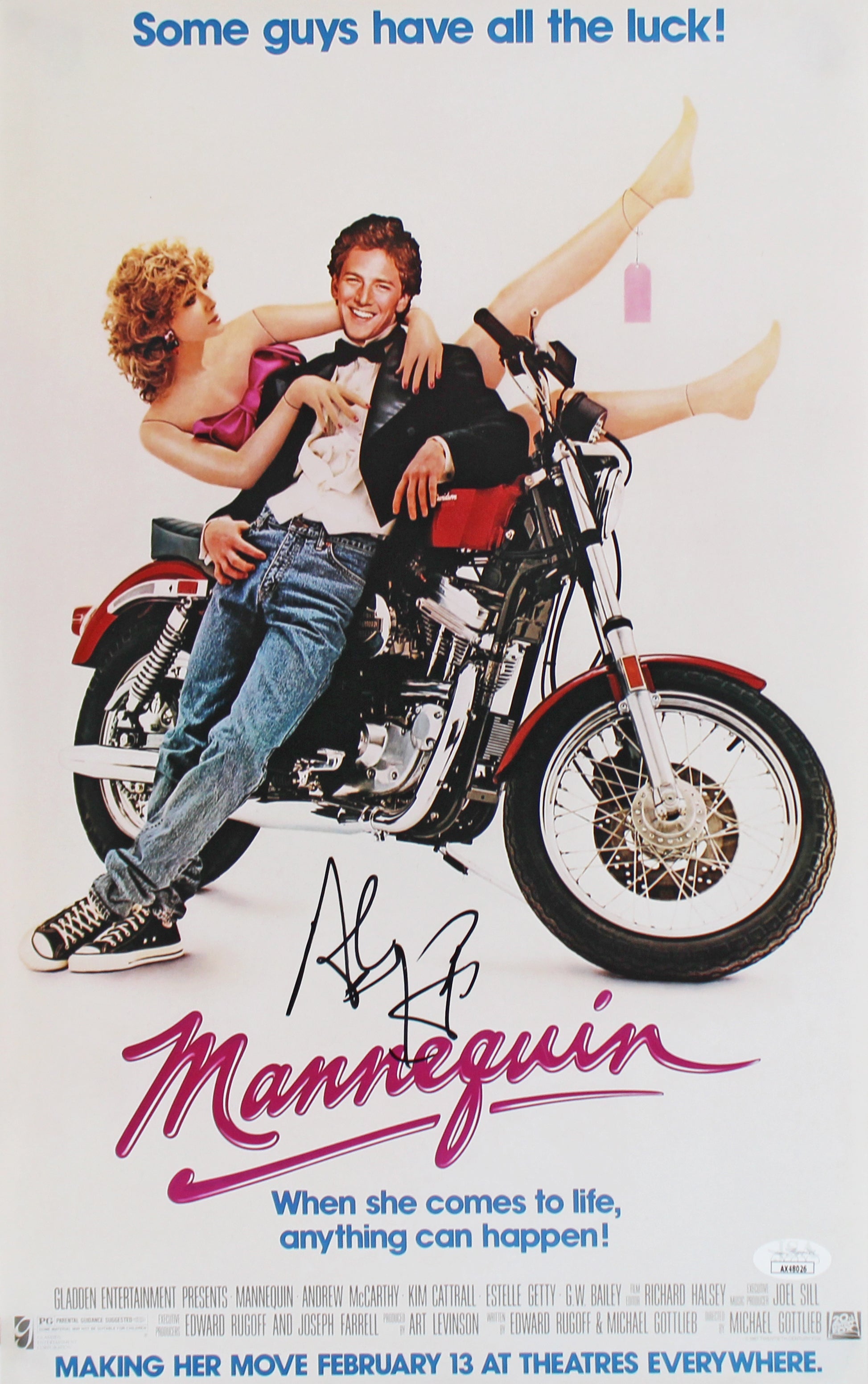 Andrew McCarthy Mannequin Authentic Signed 12x18 Photo Autographed JSA #AX48026