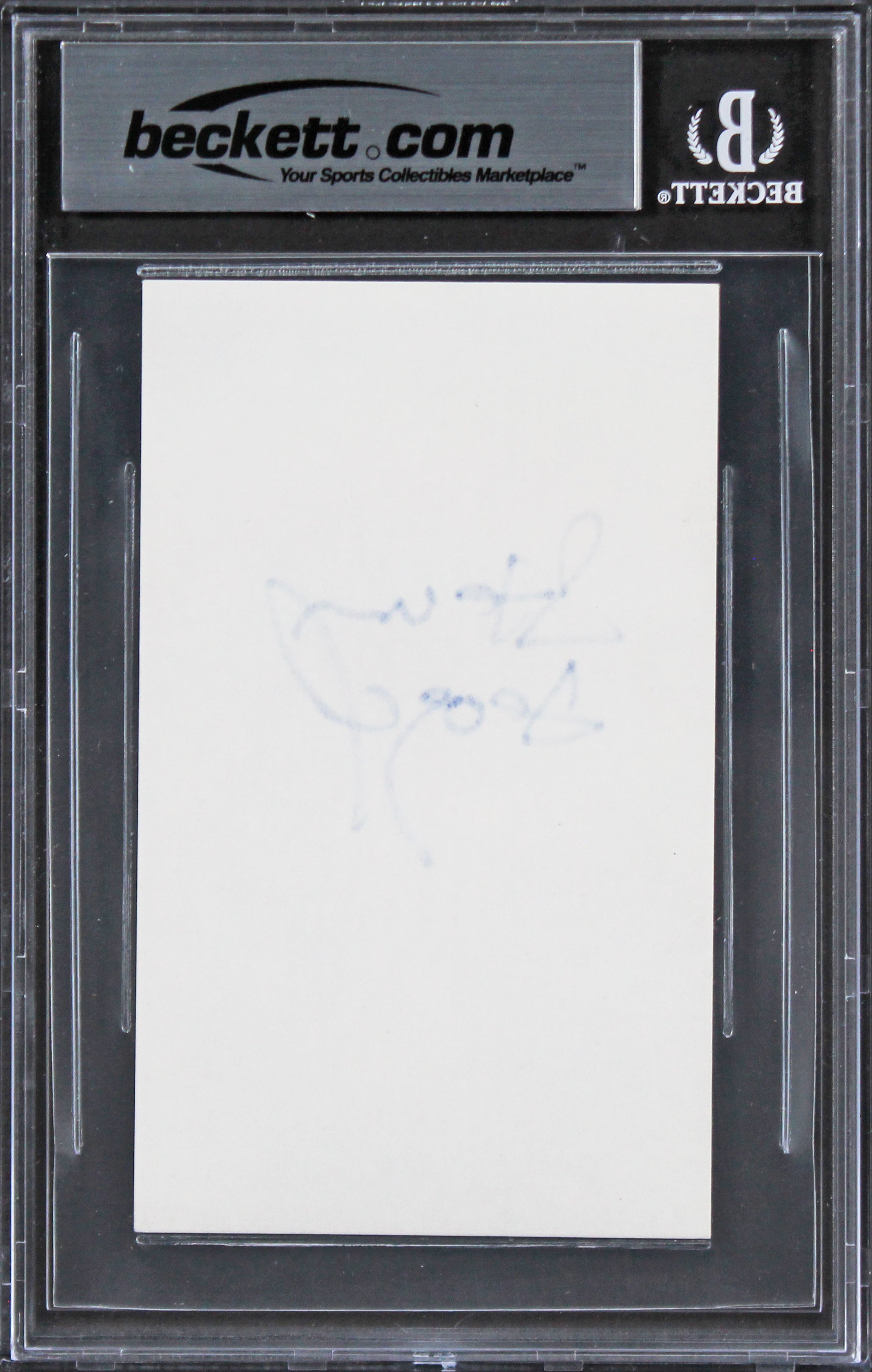 Steven Seagal Under Siege Signed 3x5 Index Card Auto Graded 10! BAS Slabbed