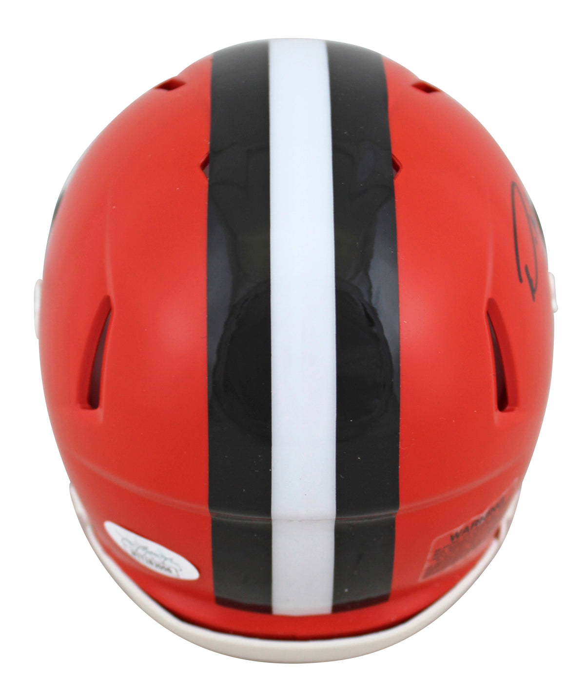 Browns Denzel Ward Authentic Signed 2020 Speed Mini Helmet JSA Witness