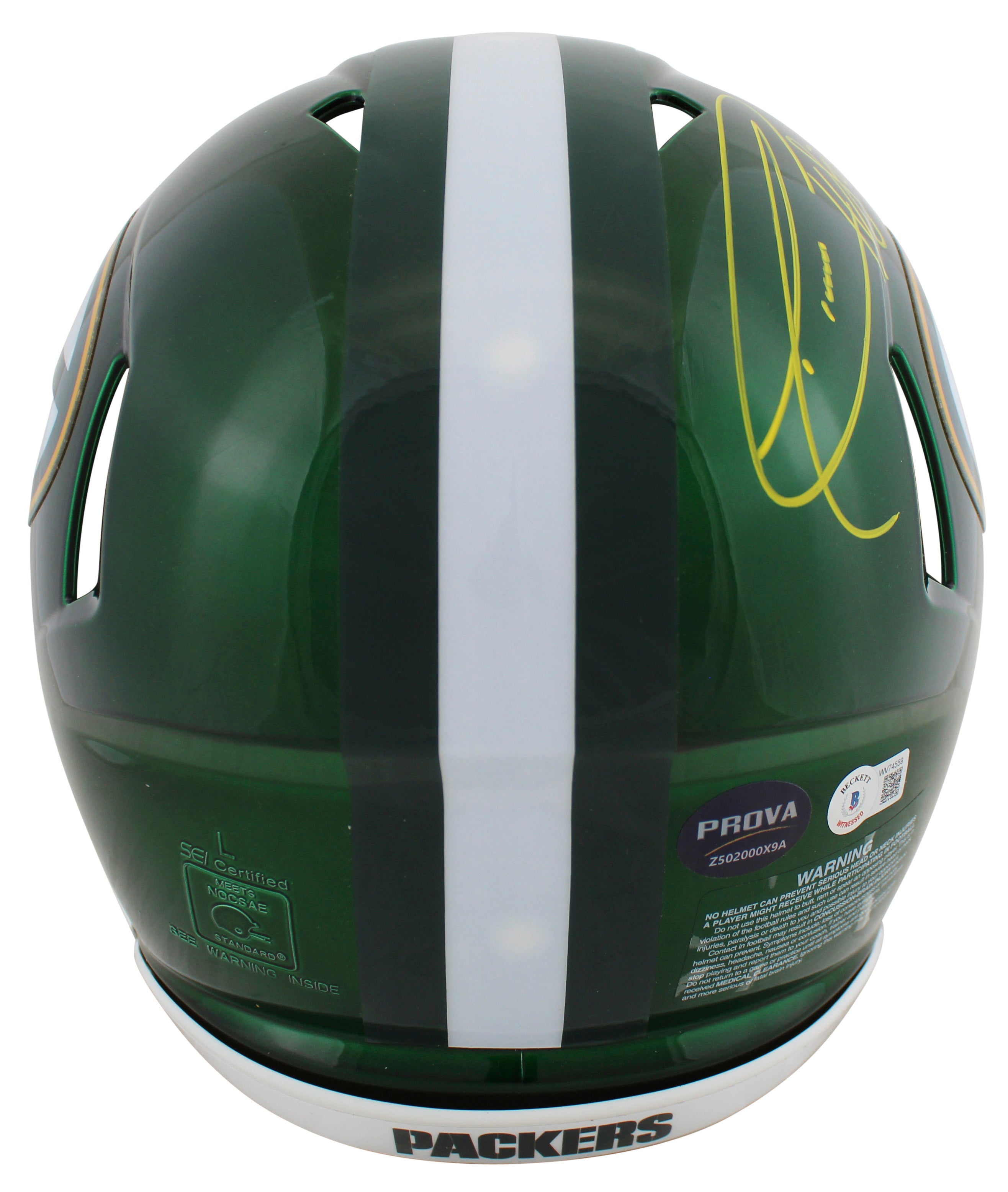 Packers Donald Driver & Jordy Nelson Signed Flash F/S Speed Proline Helmet BAS W