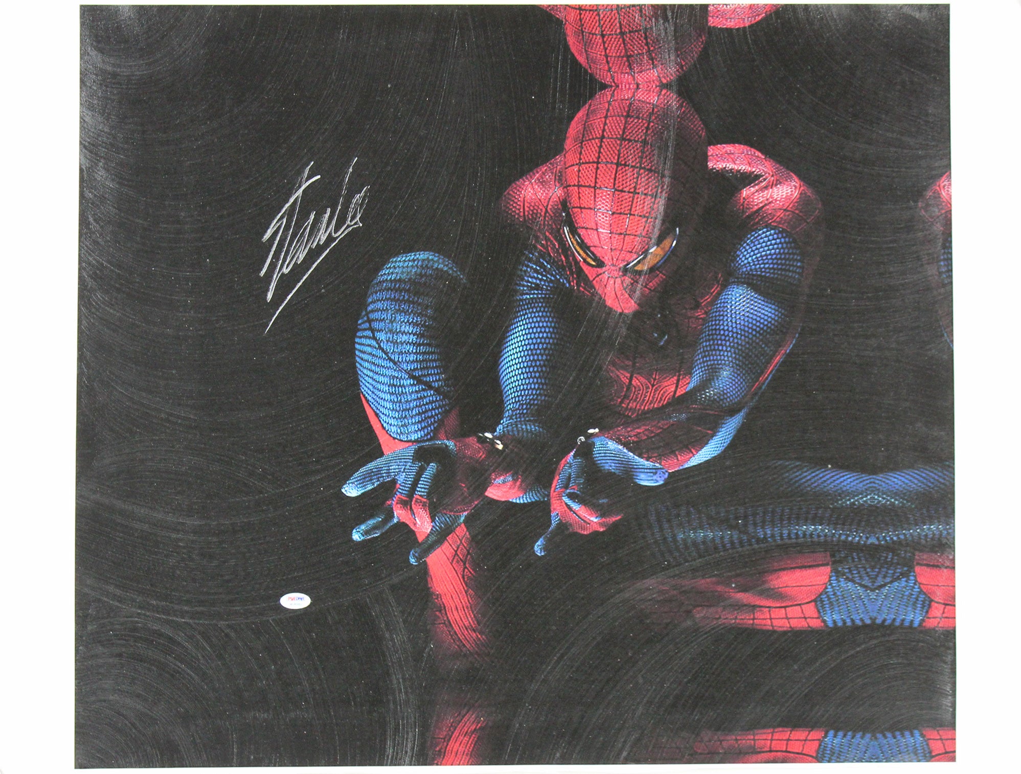 Stan Lee Marvel Authentic Signed 20x24 Spider-Man Canvas PSA/DNA #W18580