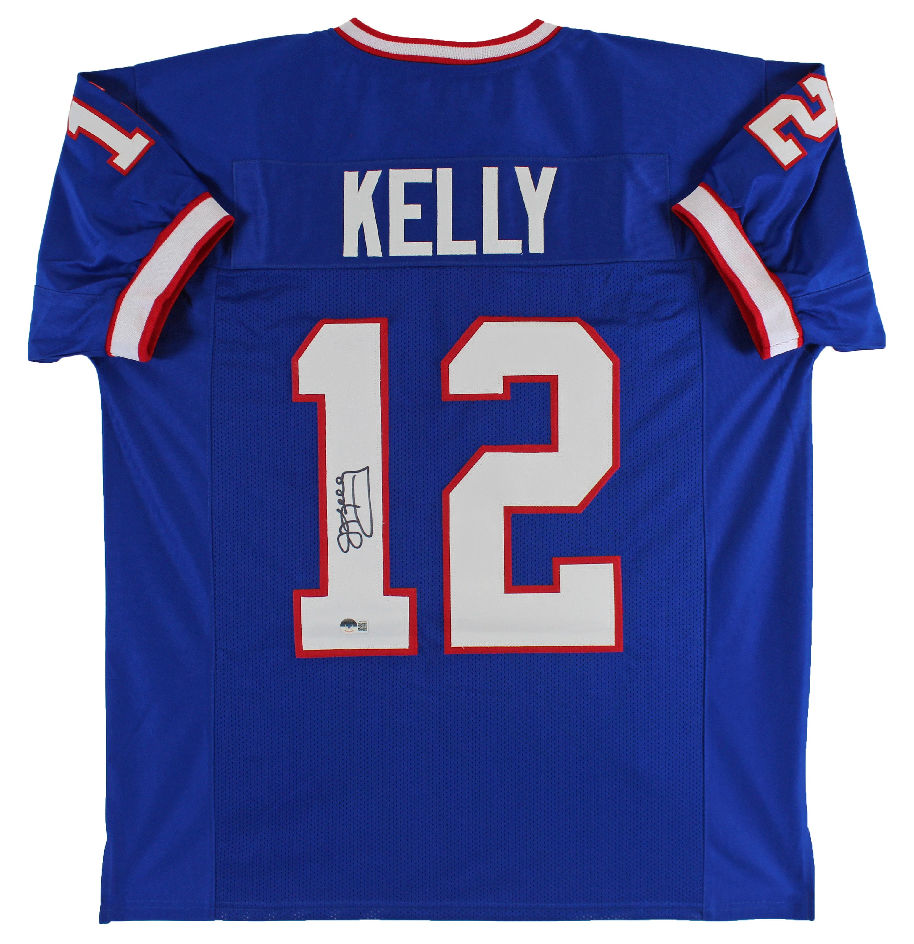 ** HOLIDAY DOORBUSTER ** Jim Kelly Authentic Signed Blue Pro Style Jersey Autographed BAS Witnessed