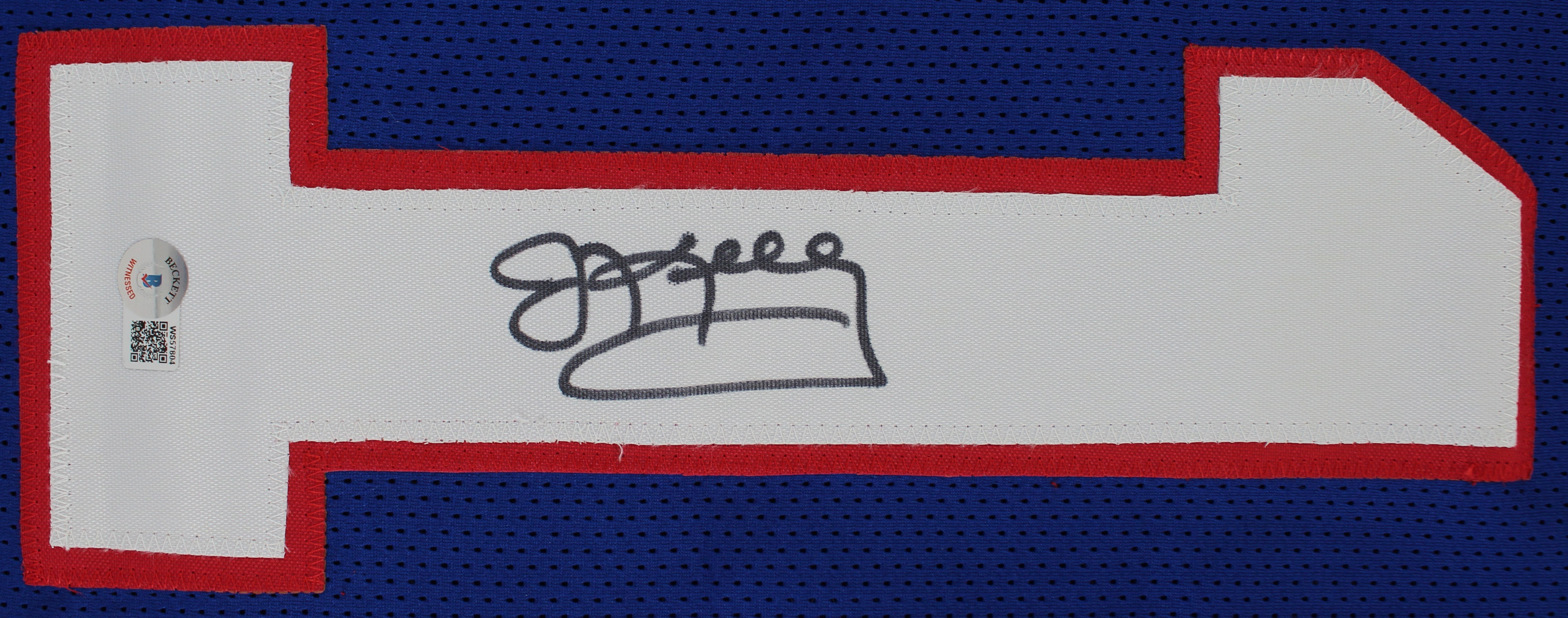 ** HOLIDAY DOORBUSTER ** Jim Kelly Authentic Signed Blue Pro Style Jersey Autographed BAS Witnessed