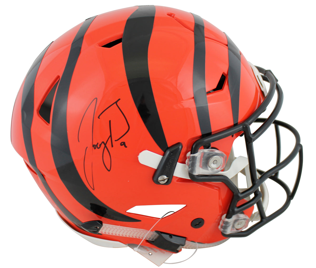 Bengals Joe Burrow Authentic Signed Speed Flex Full Size Helmet Fanatics COA