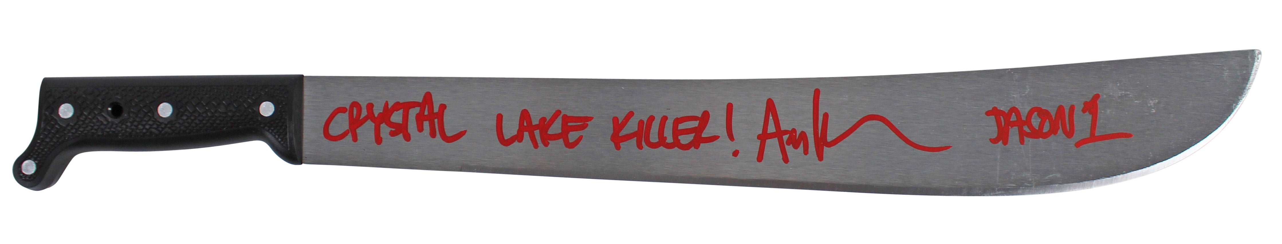 Ari Lehman Friday The 13th Crystal Lake Killer Authentic Signed Machete BAS Wit