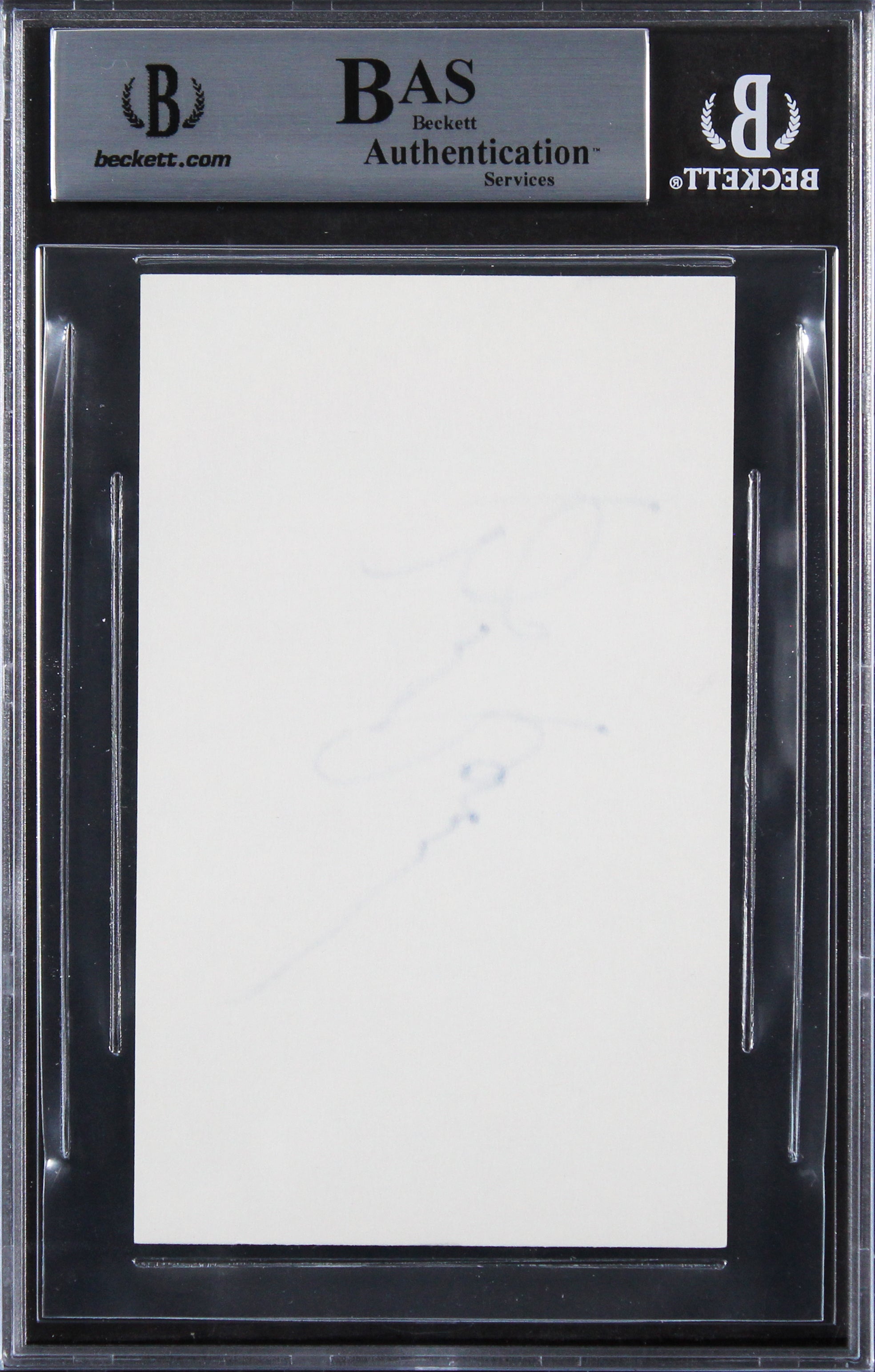 Burt Reynolds Deliverance Authentic Signed 3x5 Index Card BAS Slabbed