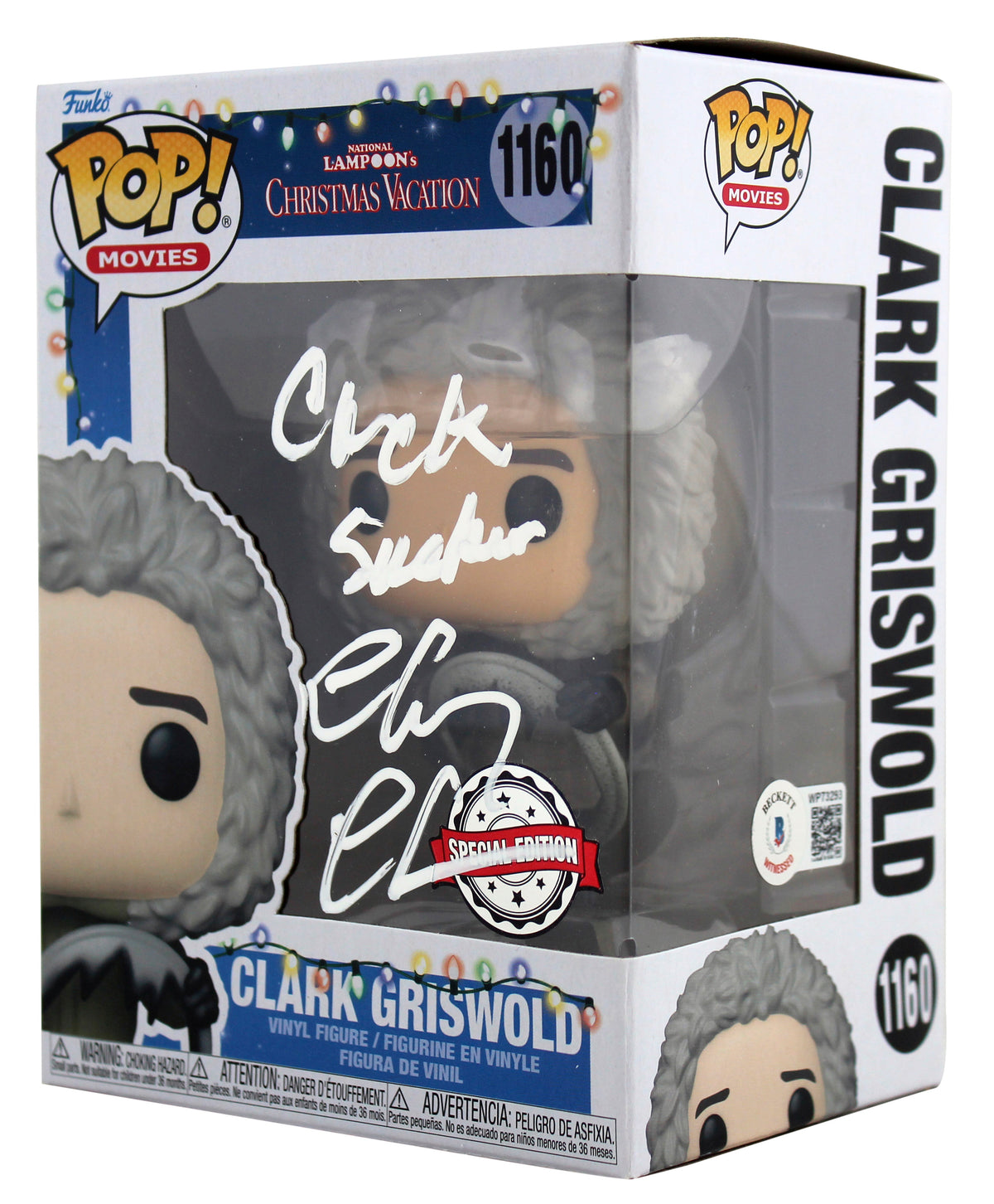 Chevy Chase Christmas VacationSigned #1160 Funko Pop Vinyl Figure BAS #WP73293