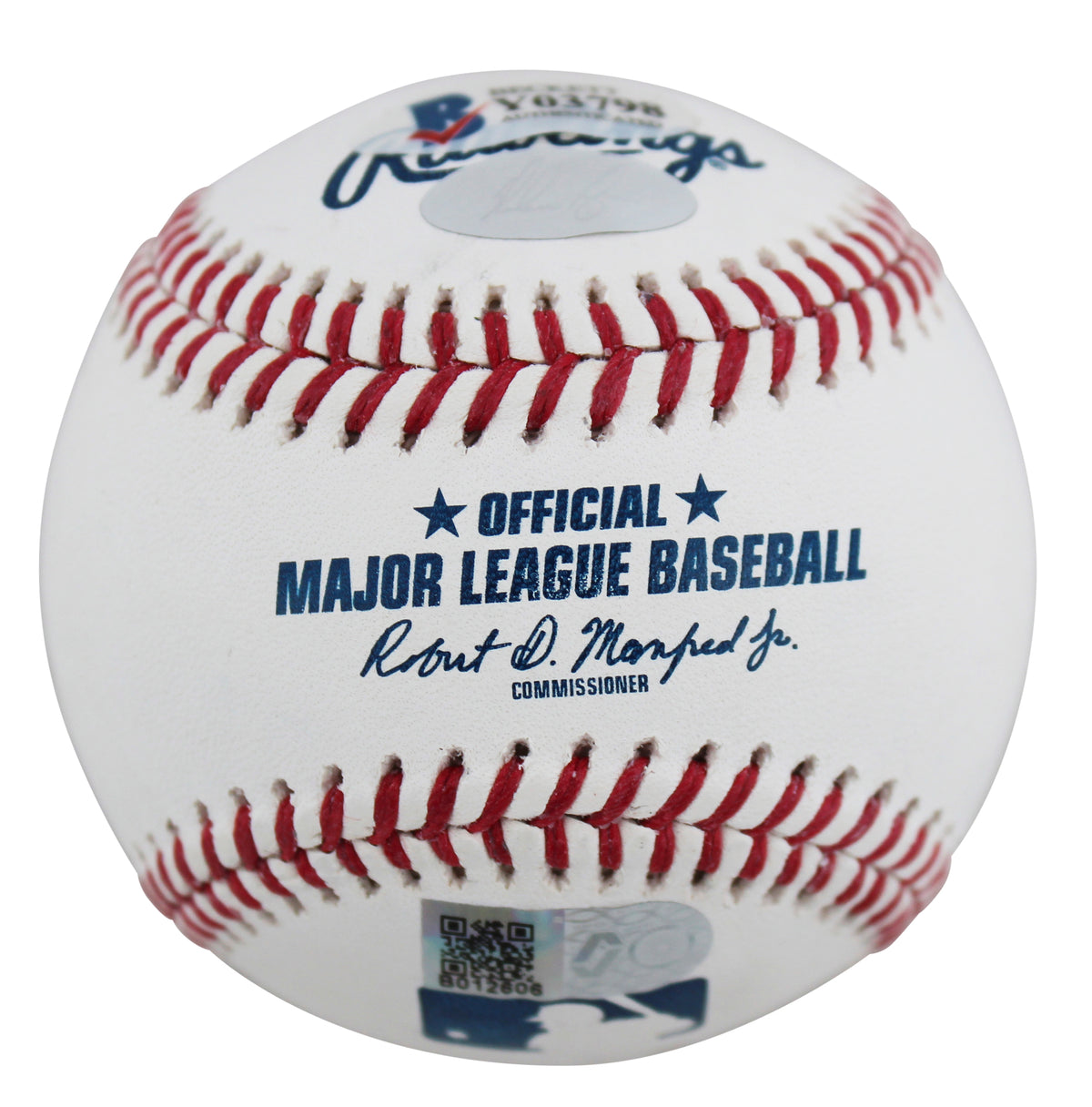 Rangers Nolan Ryan "5,714 K's" Authentic Signed Manfred Oml Baseball BAS