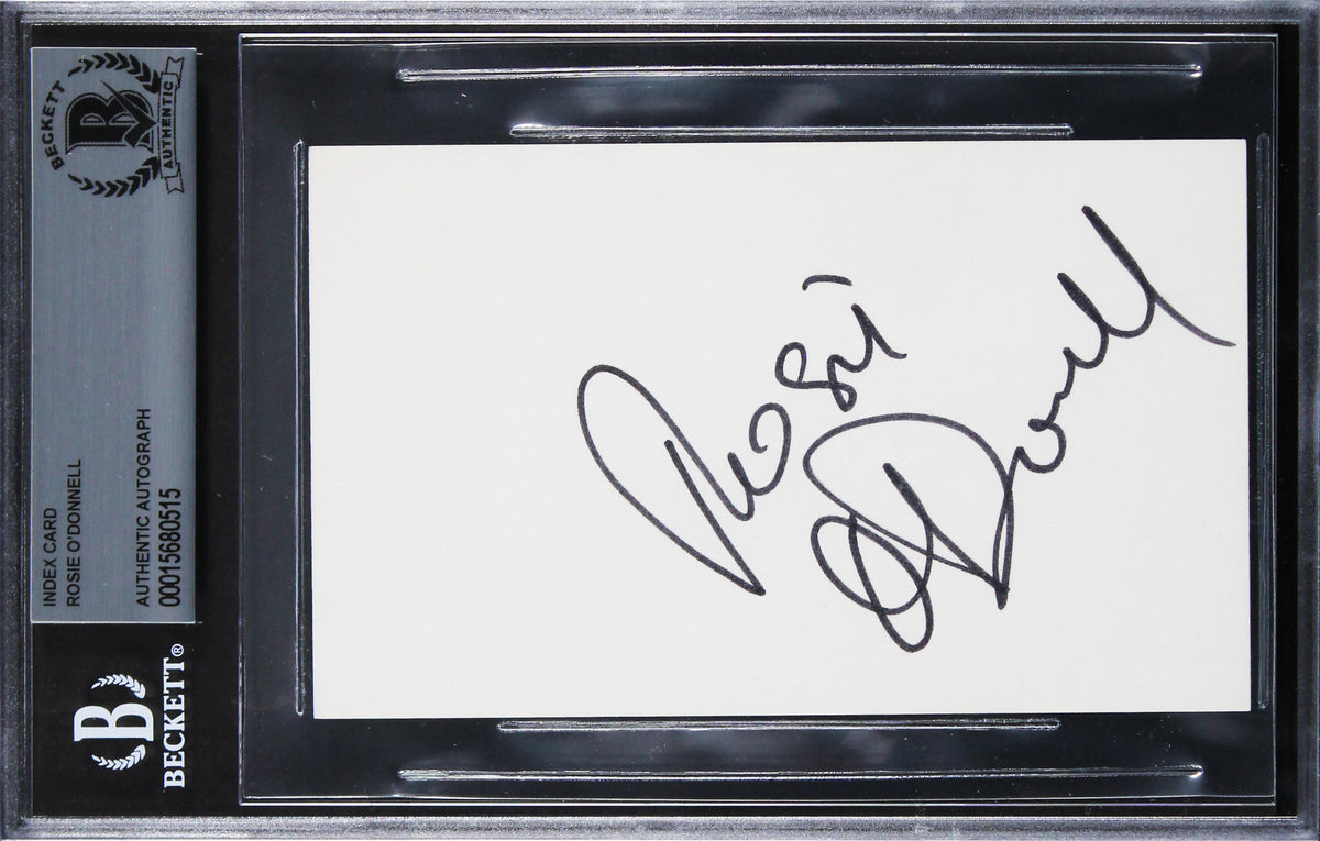 Rosie O'Donnell A League Of Their Own Authentic Signed 3x5 Index Card BAS Slab 2