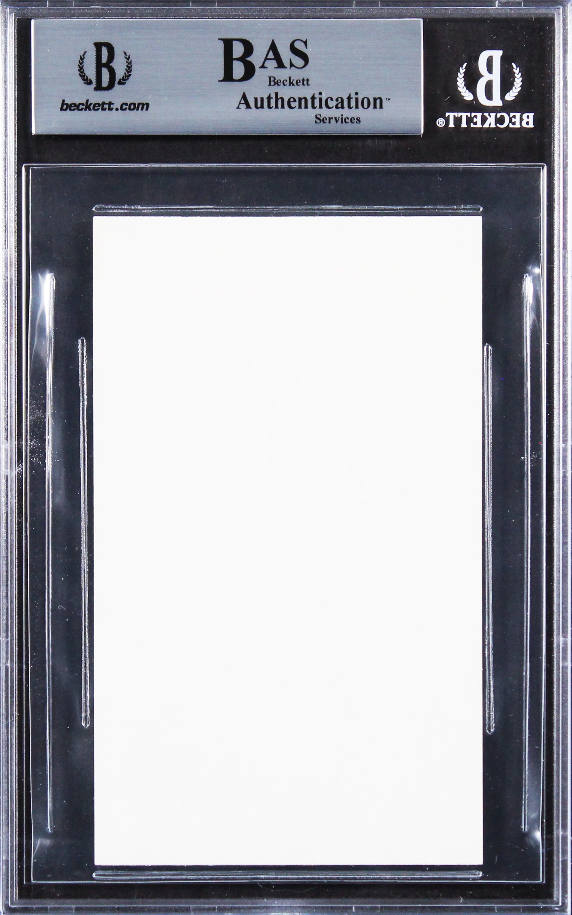 Martin Landau Mission: Impossible Authentic Signed 3x5 Index Card BAS Slabbed