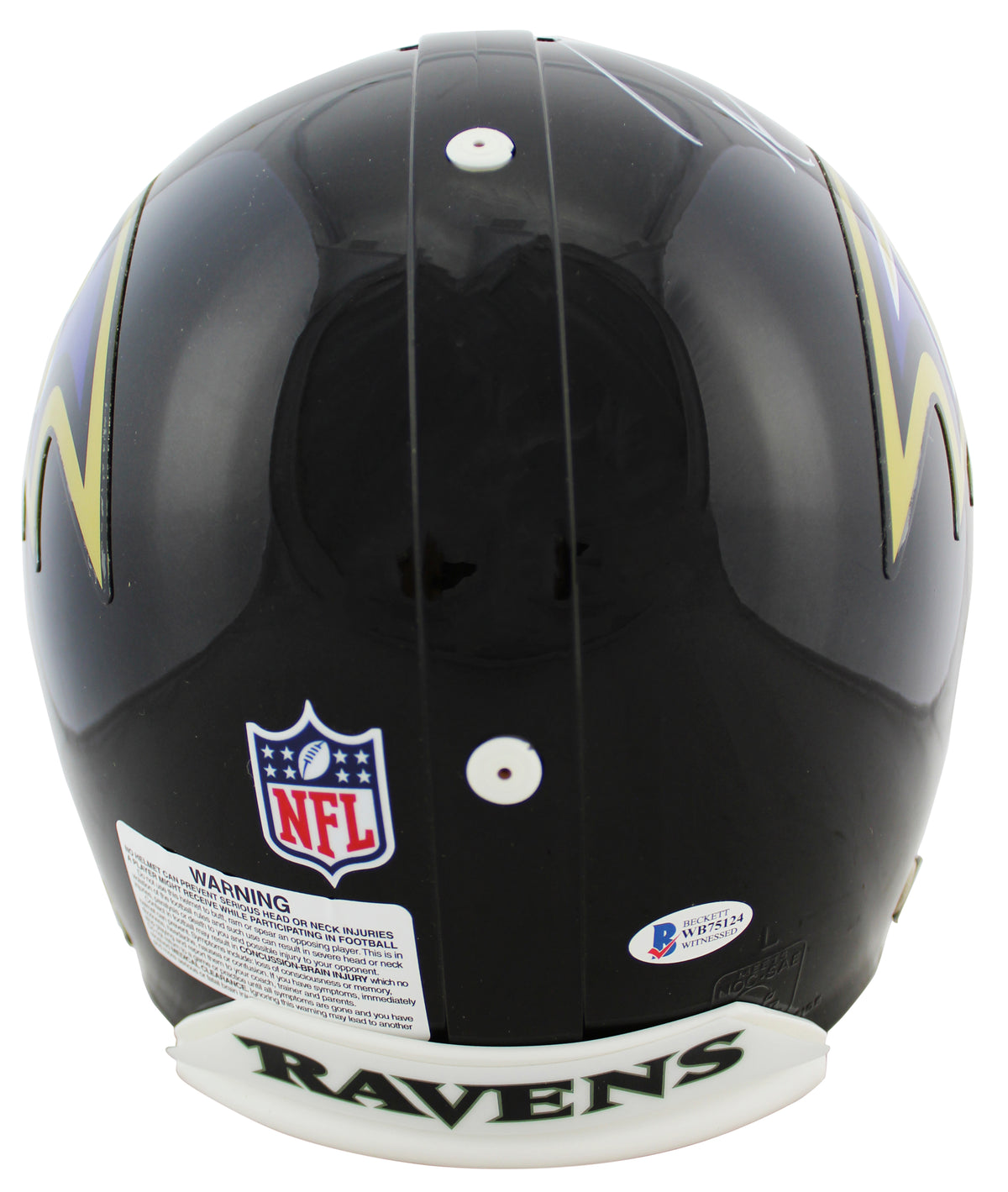 Ravens Ray Lewis "SB XXXV MVP" Signed Proline Full Size Helmet BAS Witnessed