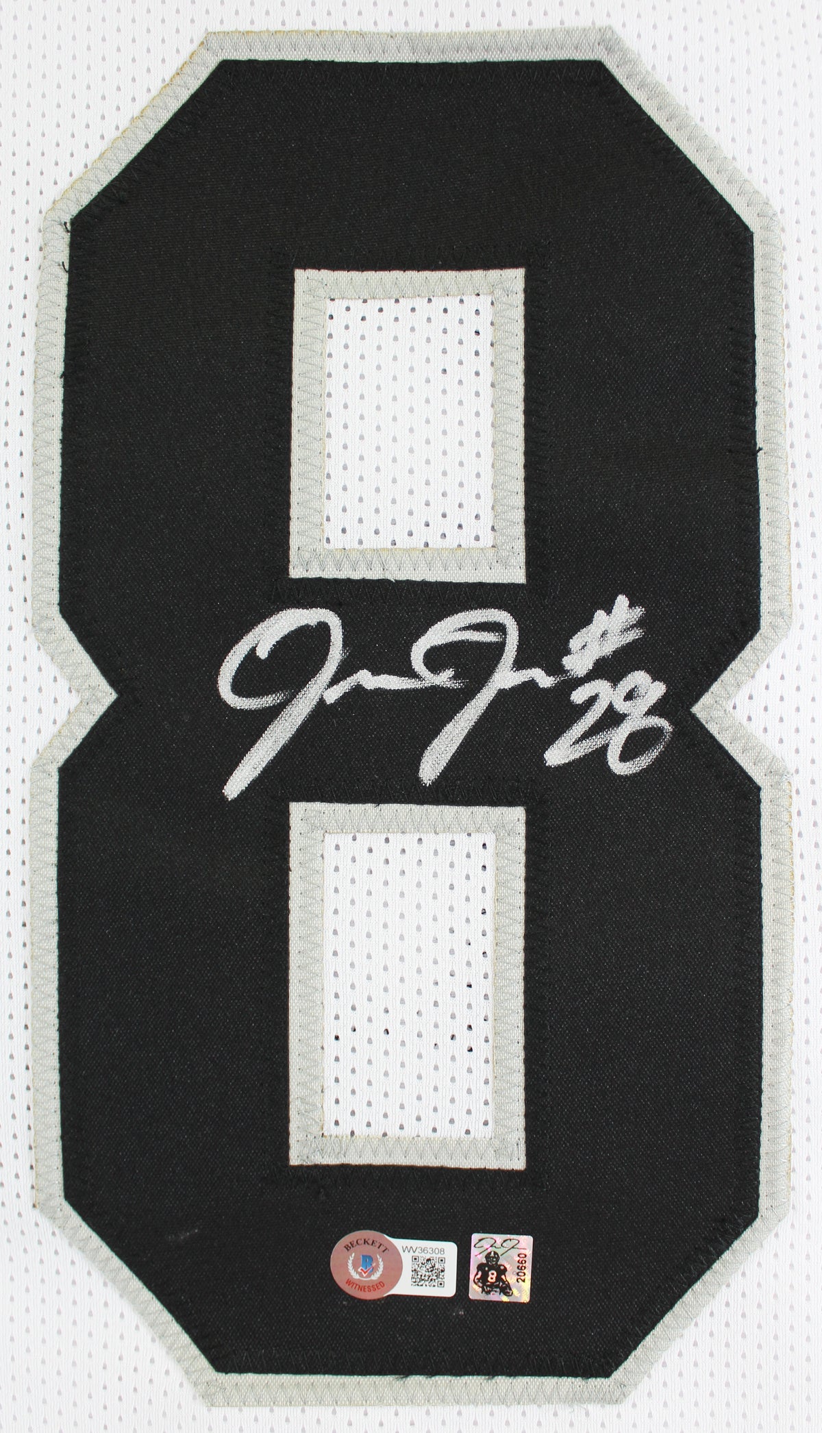 Josh Jacobs Authentic Signed White Pro Style Jersey Autographed BAS Witnessed