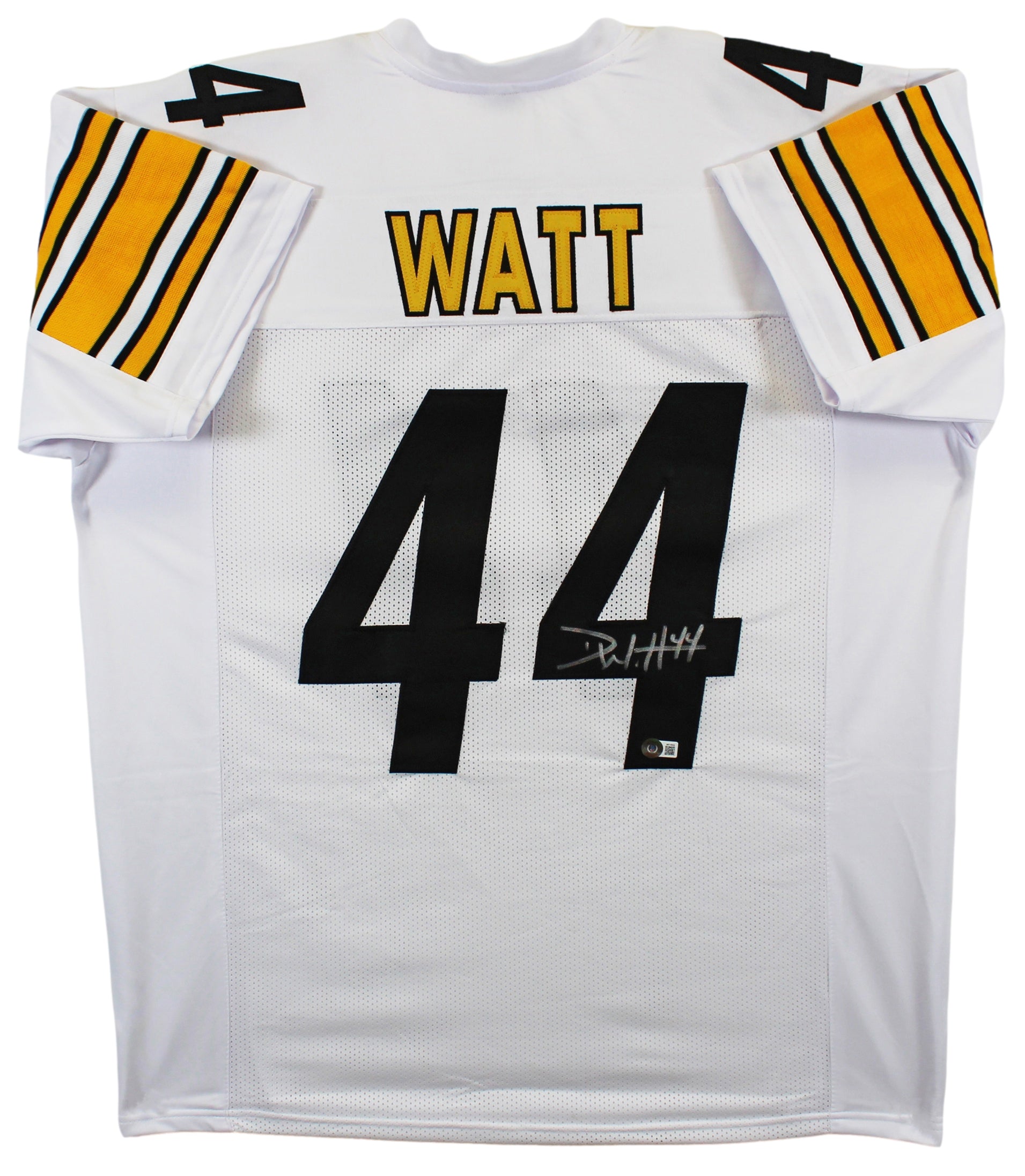 Derek Watt Authentic Signed White Pro Style Jersey Autographed BAS Witnessed