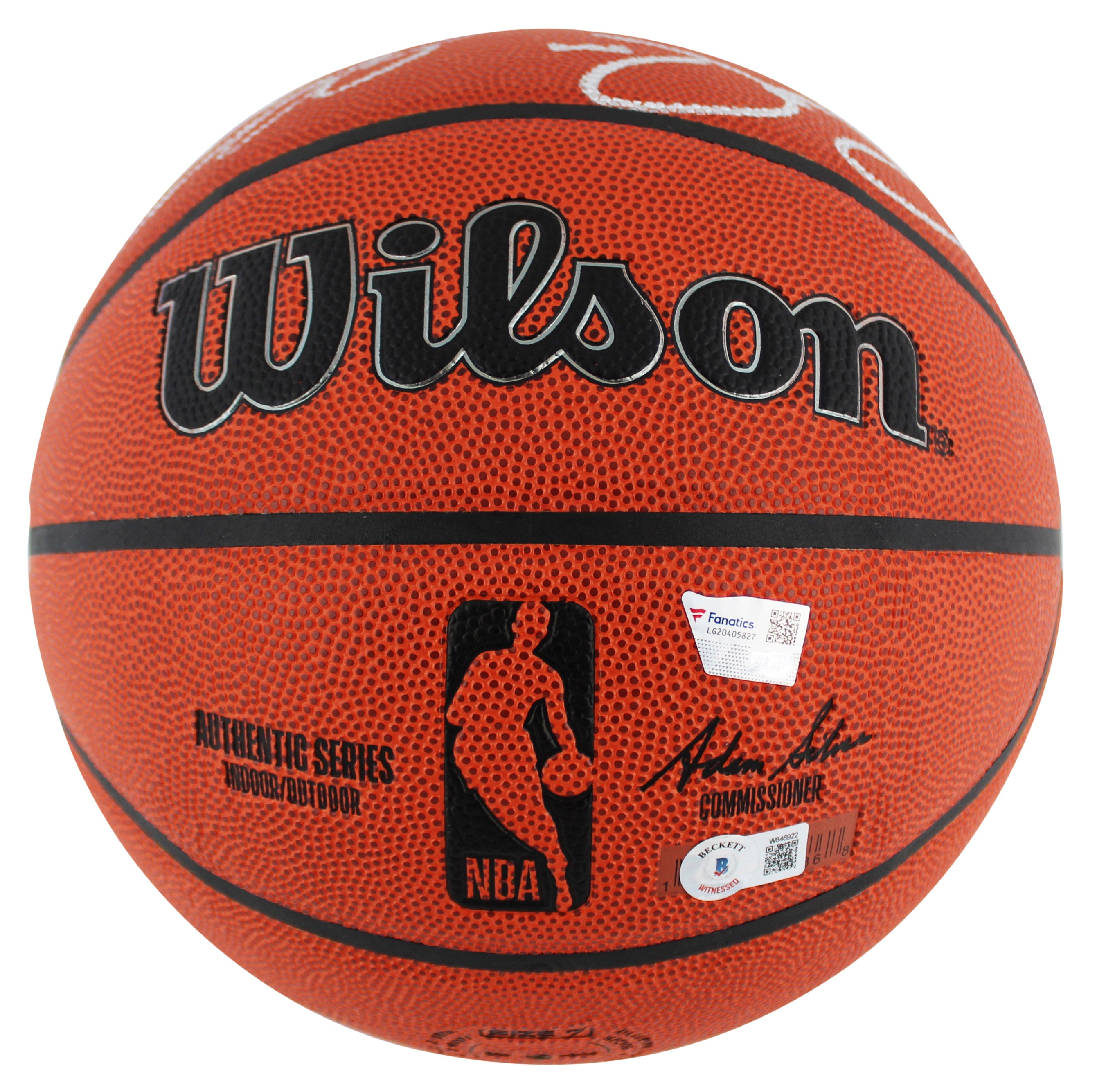 Celtics (3) Garnett, Pierce & Allen Signed Wilson Basketball BAS Witnessed 2