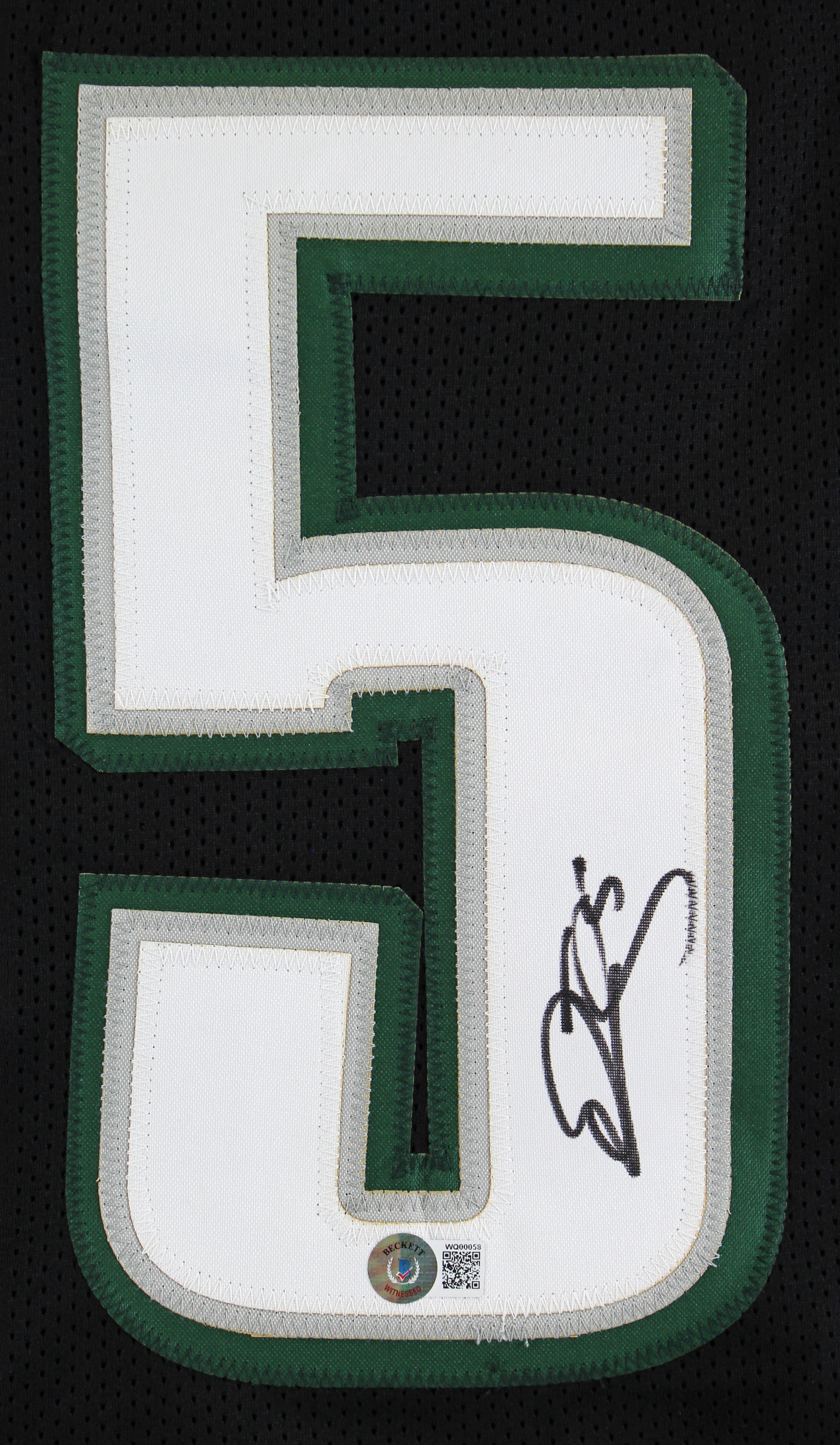Eagles Donovan McNabb Authentic Signed Black Jersey Autographed BAS Witnessed