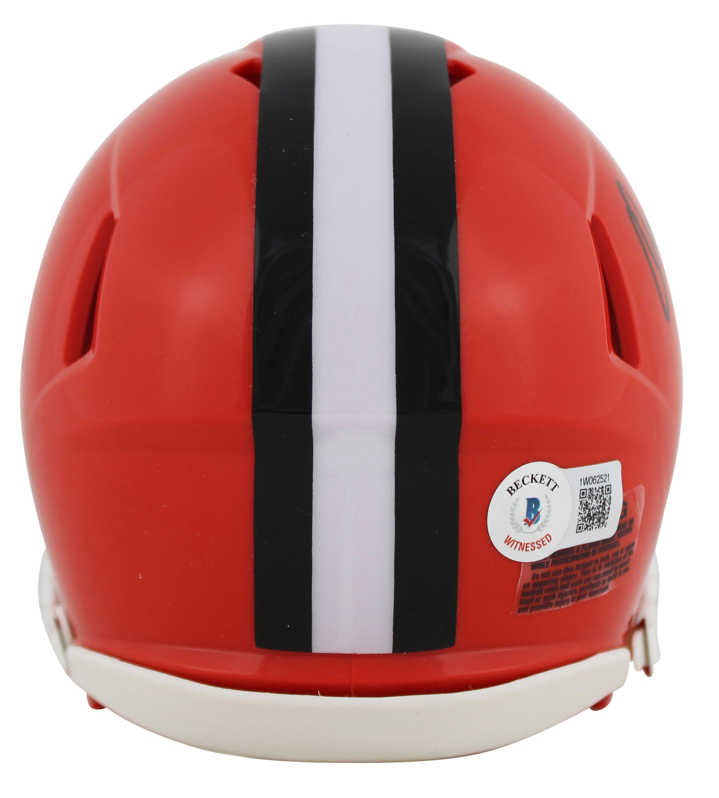 Browns Ozzie Newsome "HOF 99" Signed 1975-05 TB Speed Mini Helmet BAS Witnessed