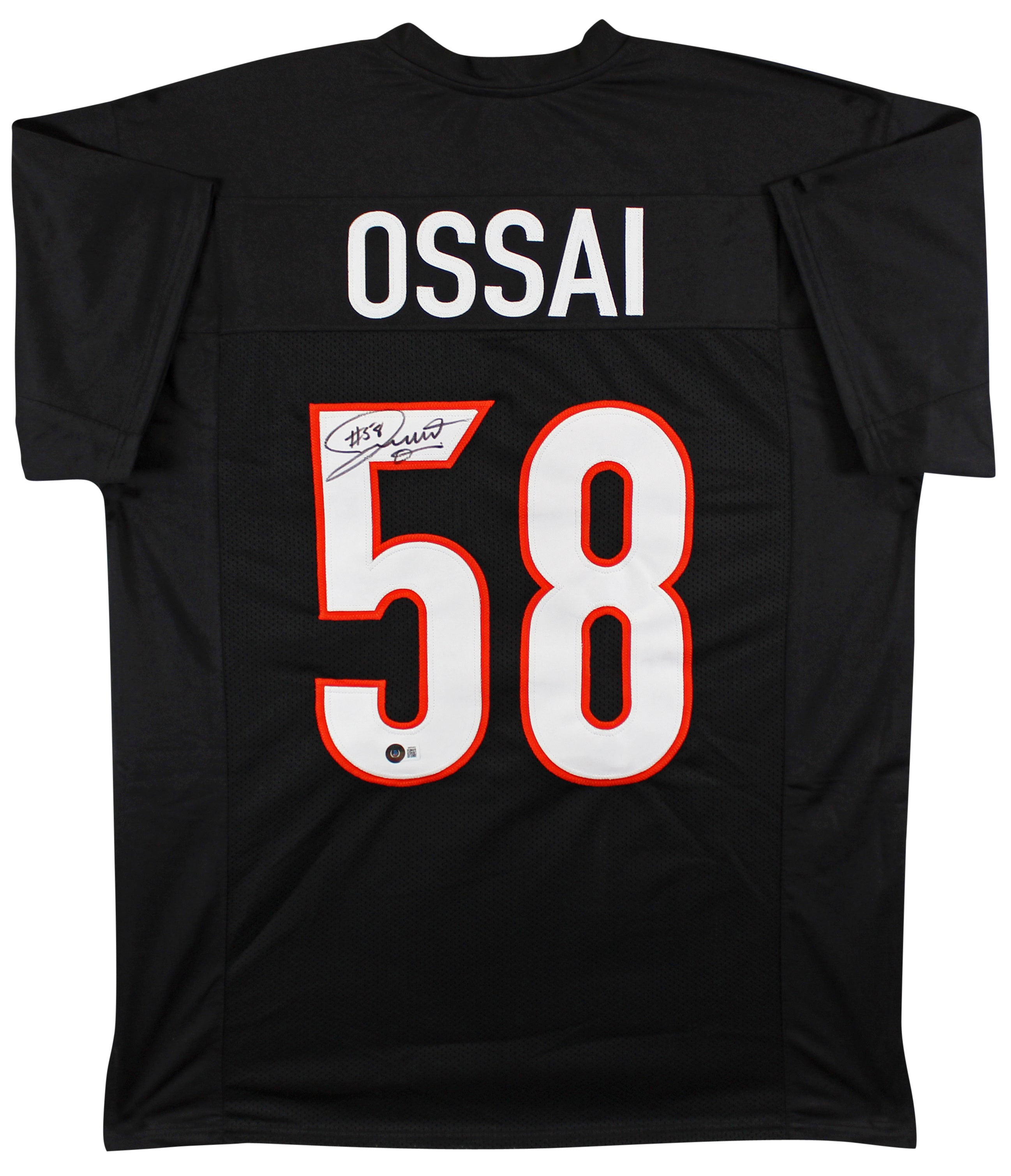 Joseph Ossai Authentic Signed Black Pro Style Jersey Autographed BAS Witnessed