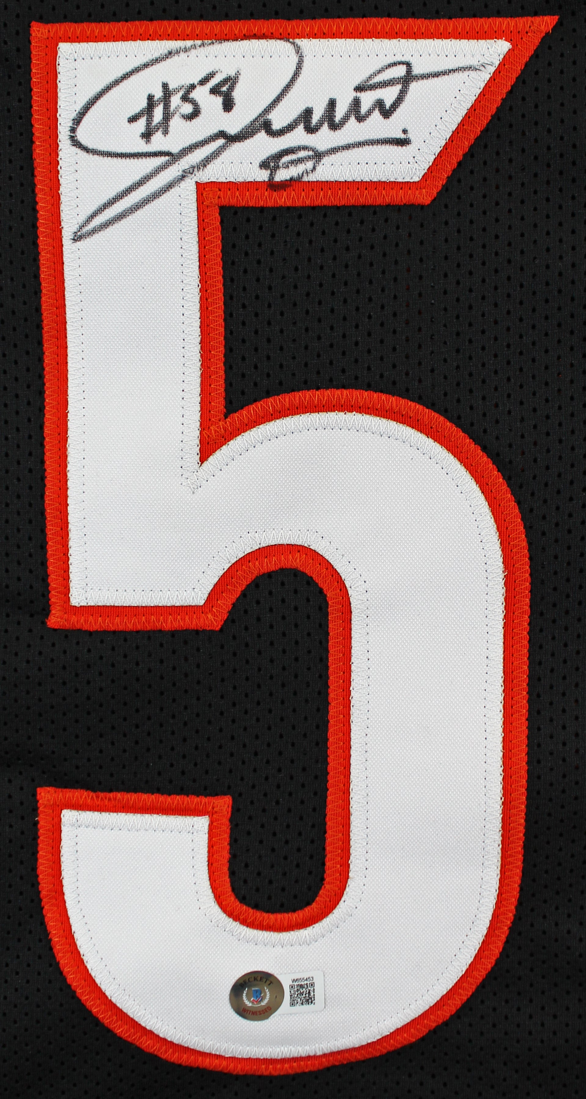 Joseph Ossai Authentic Signed Black Pro Style Jersey Autographed BAS Witnessed 2