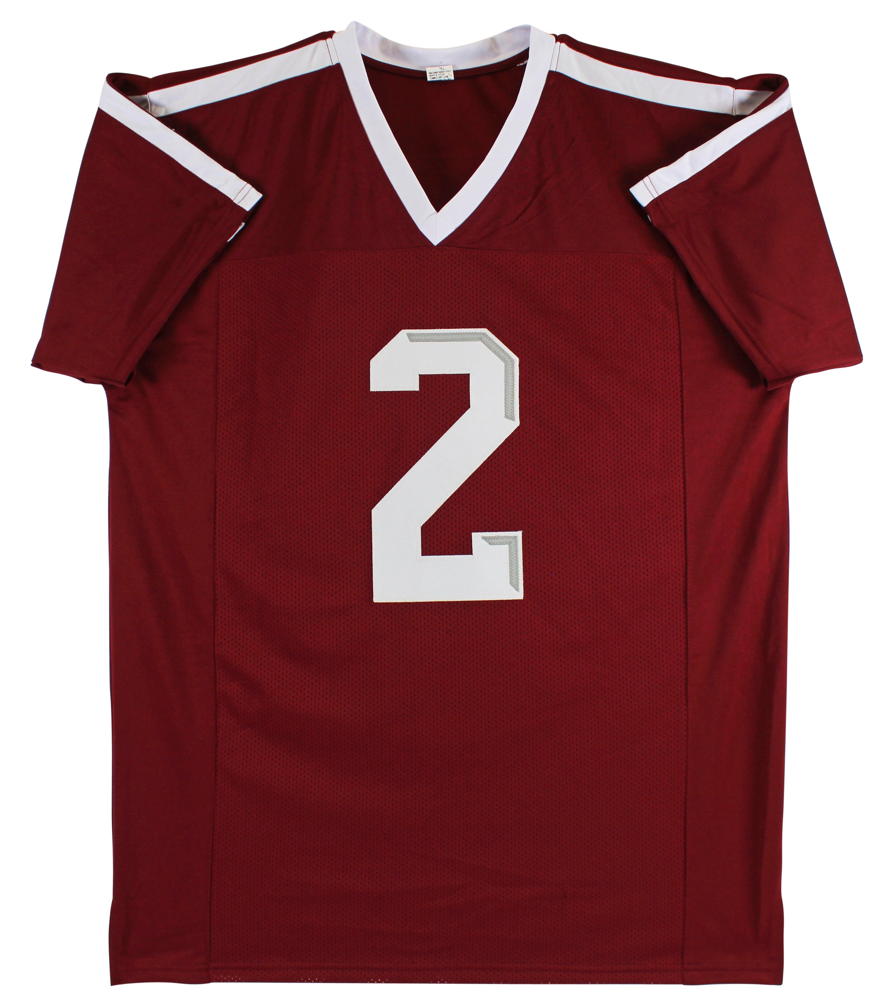 Texas A&M Johnny Manziel "2 Insc" Signed Maroon Pro Style Jersey BAS Witnessed