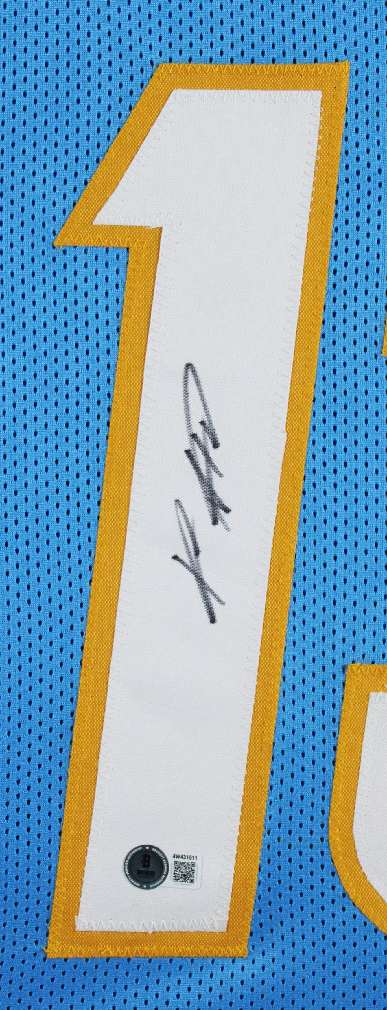 Keenan Allen Authentic Signed Powder Blue Pro Style Framed Jersey BAS Witnessed