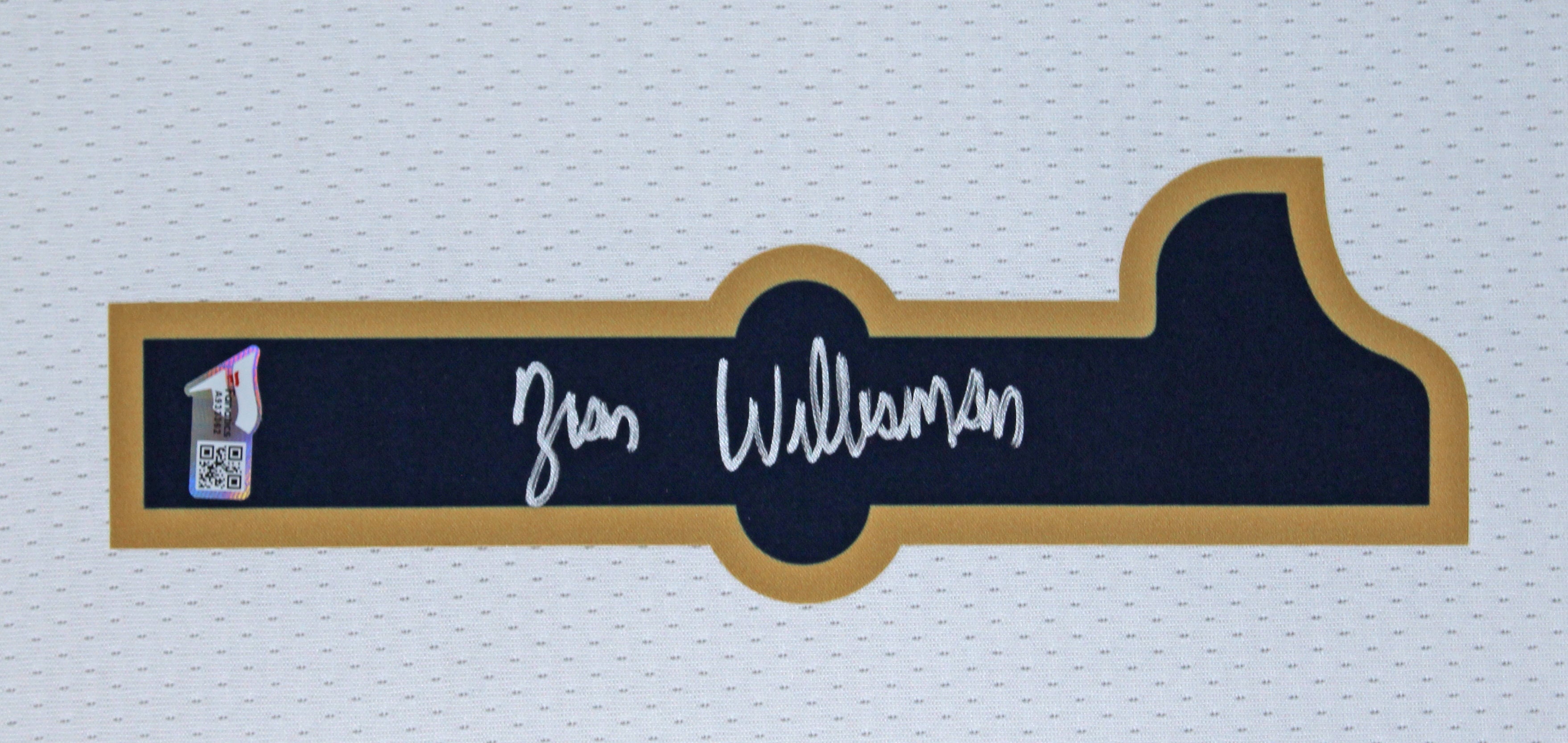 Pelicans Zion Williamson Authentic Signed White Nike Swingman Jersey Fanatics