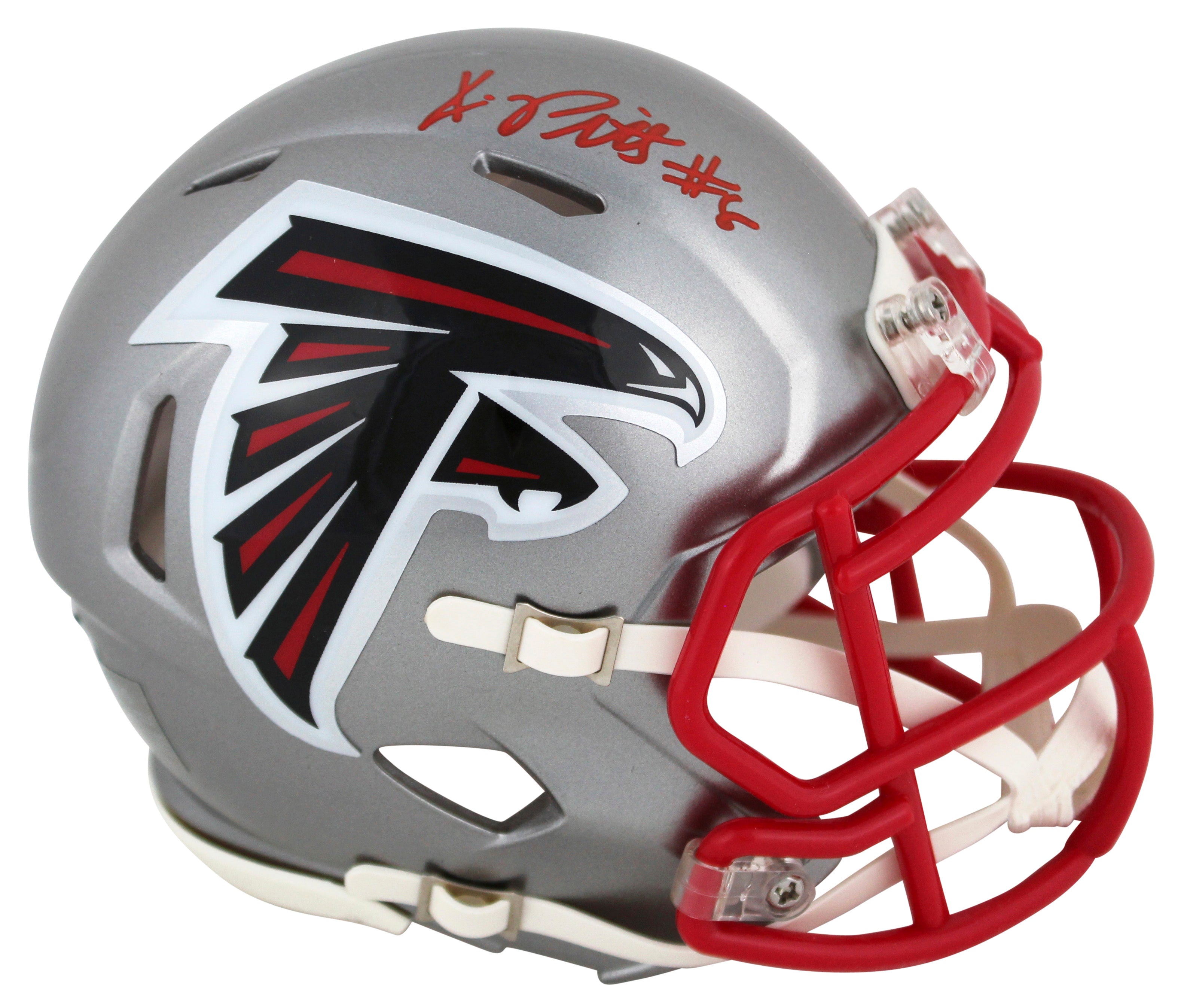 Falcons Kyle Pitts Authentic Signed Flash Speed Mini Helmet BAS Witness #WW03939