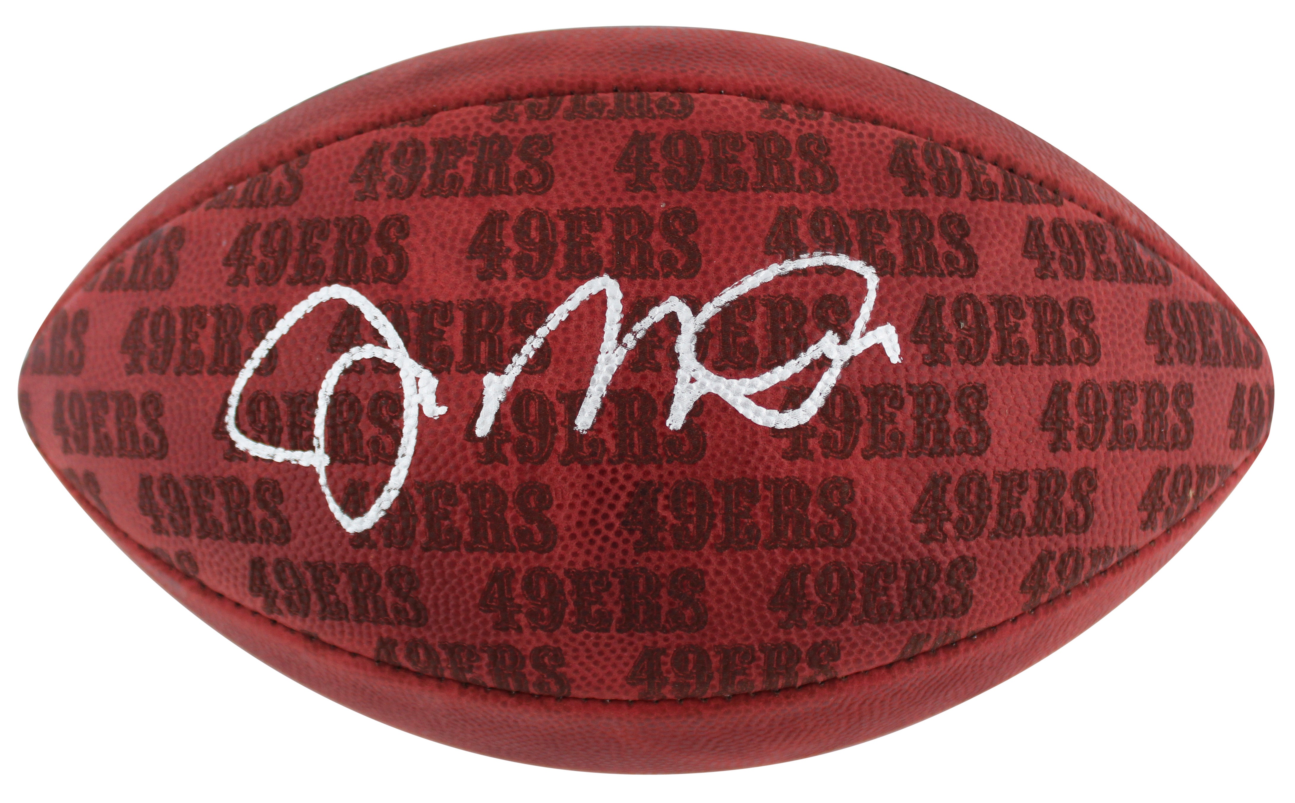 49ers Joe Montana Signed Wilson "The Duke" Team Showcase Nfl Football Fanatics