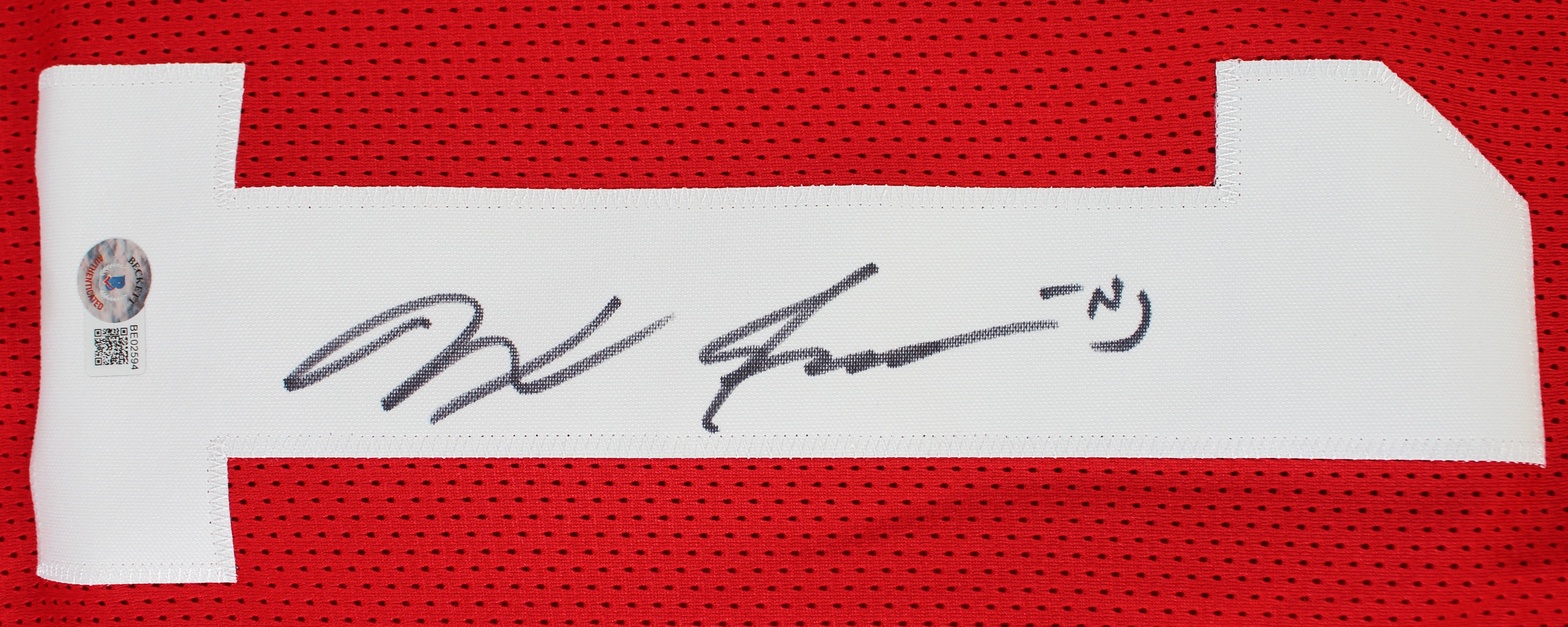 Ohio State Jaxon Smith-Njigba Authentic Signed Red Pro Style Jersey BAS Witness