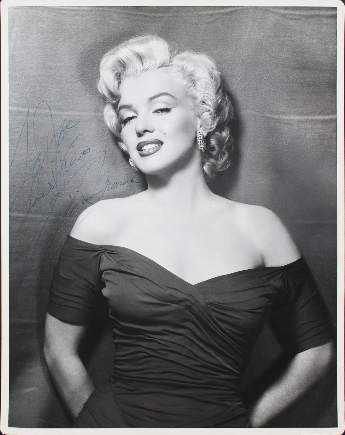 Marilyn Monroe To Joe Love & Kisses Authentic Signed 11x14 B&W Photo PSA #V07962