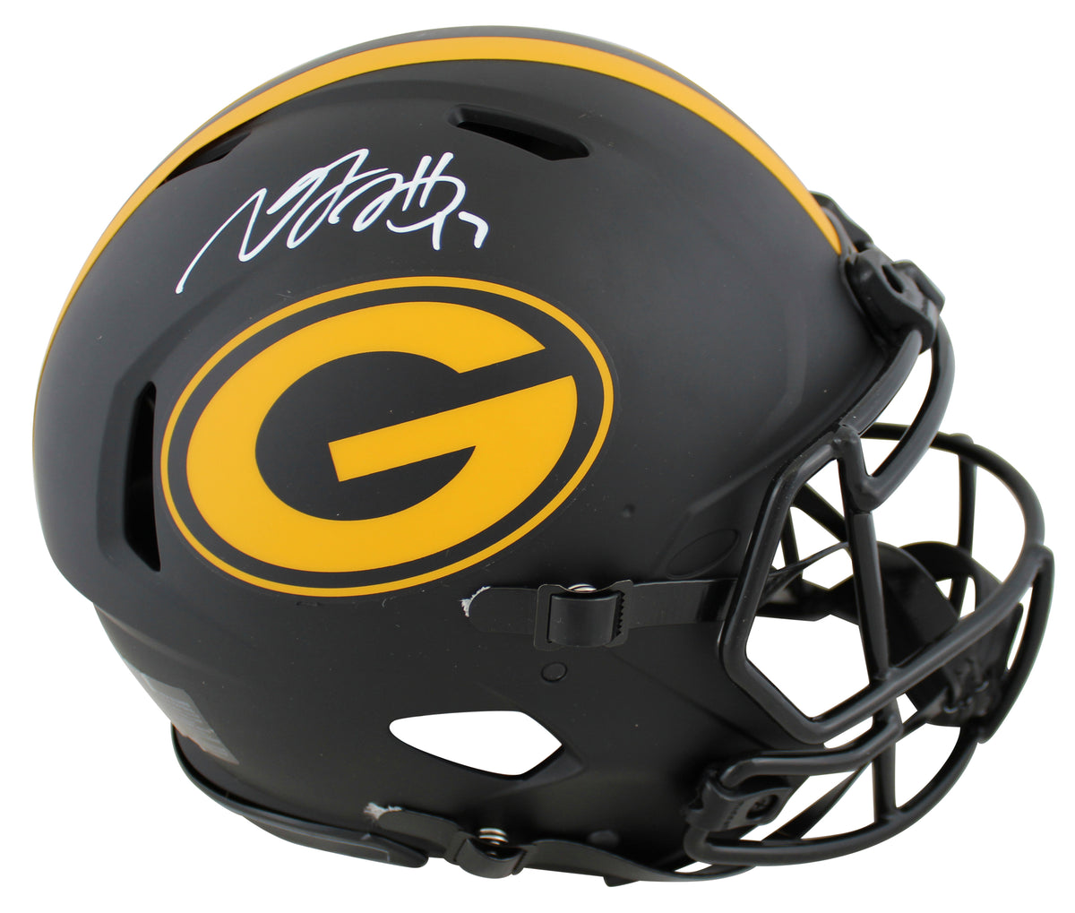 Packers Davante Adams Signed Eclipse Full Size Speed Proline Helmet JSA Witness