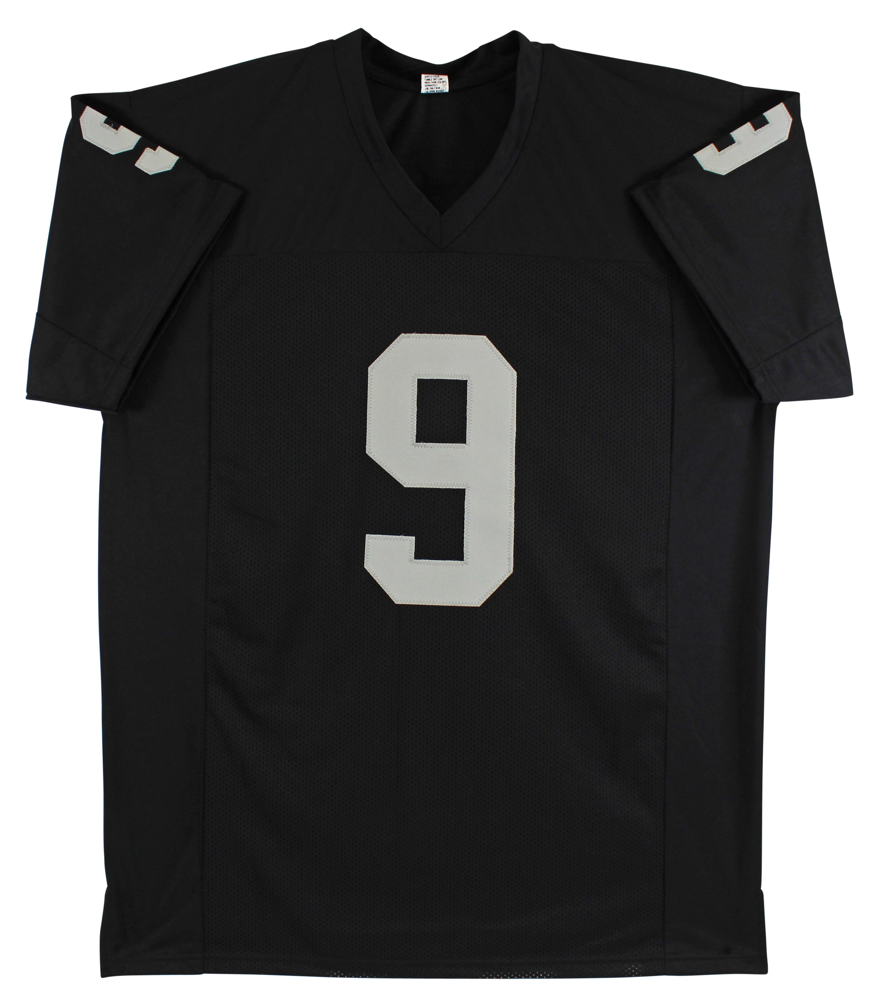Shane Lechler Just Win Baby Authentic Signed Black Pro Style Jersey BAS Witness