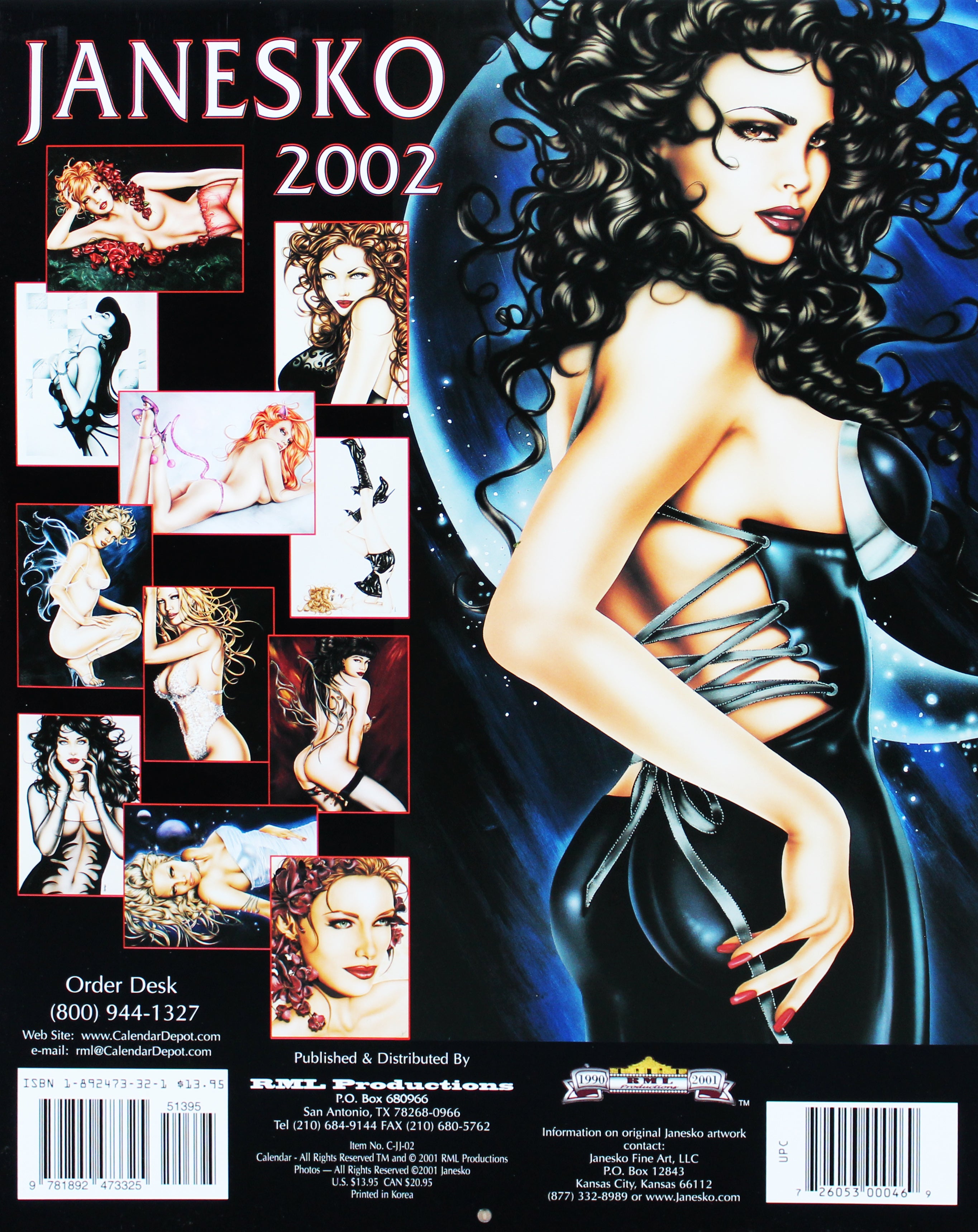 Jennifer Janesko Authentic Signed 2002 Limited Edition Calendar BAS #BA74091