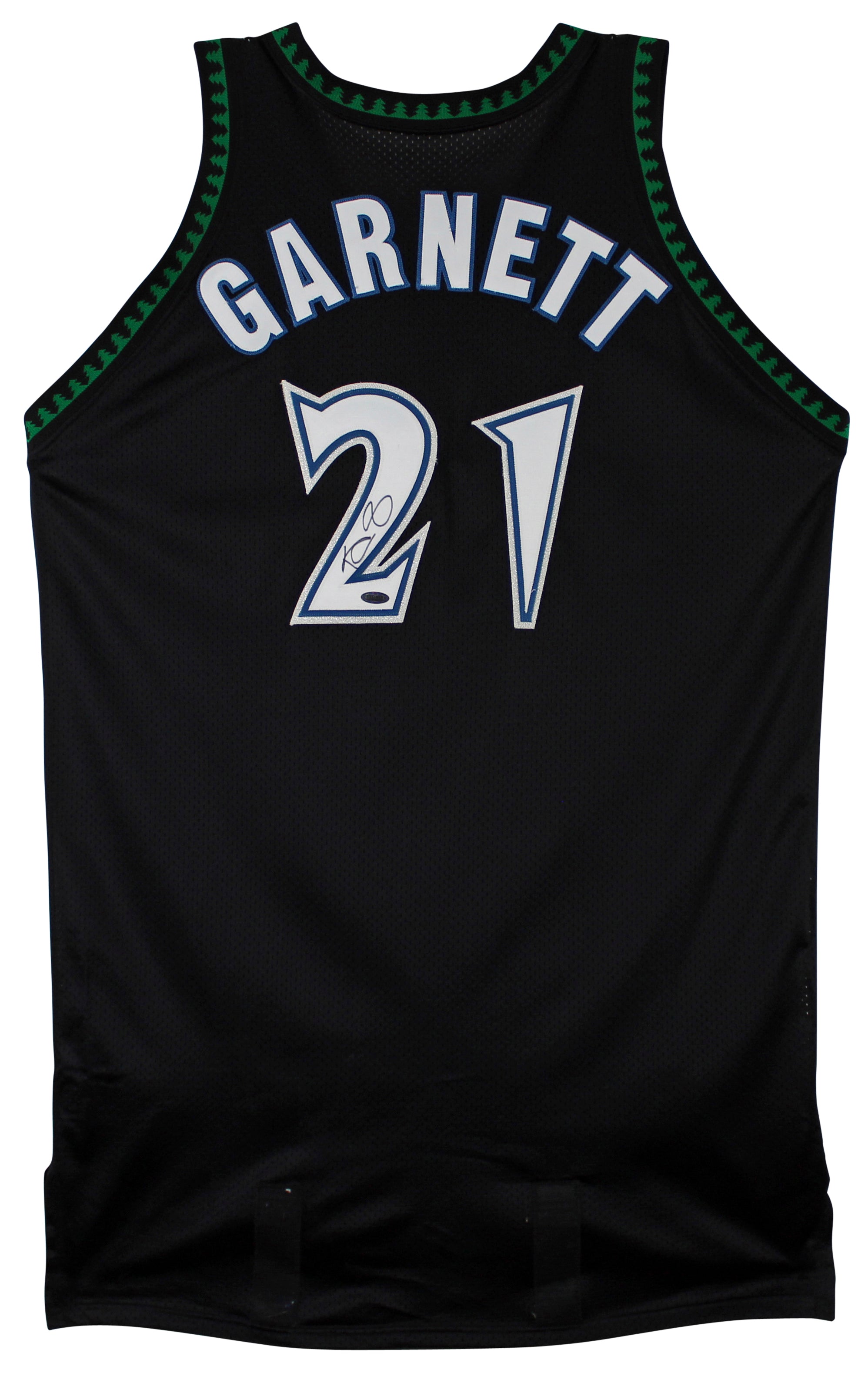 Kevin Garnett Signed 1998-99 Game Worn Black Starter Jersey BAS & Steiner