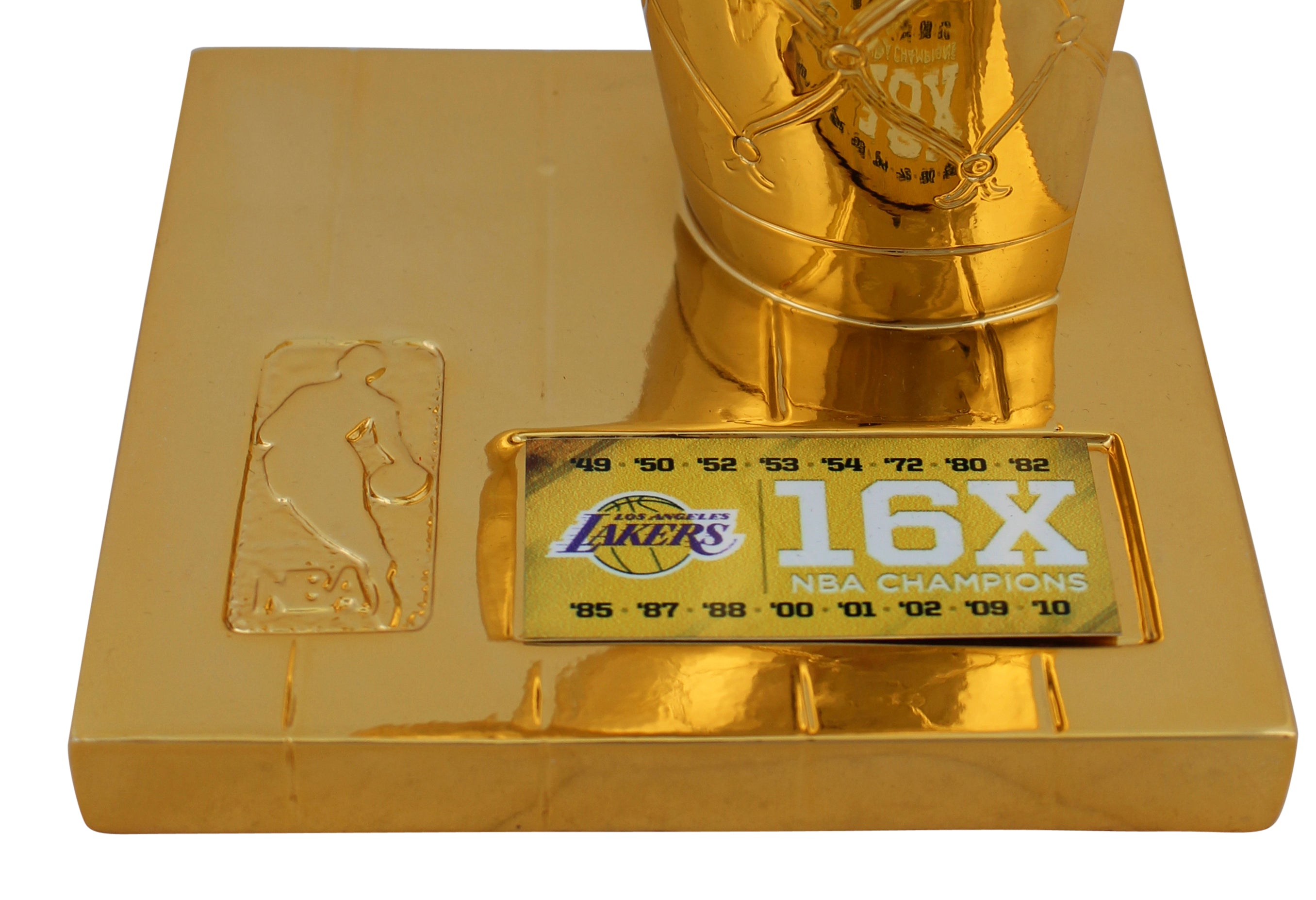 Lakers Shaquille O'Neal Authentic Signed 12" Replica Larry O'Brien Trophy BAS