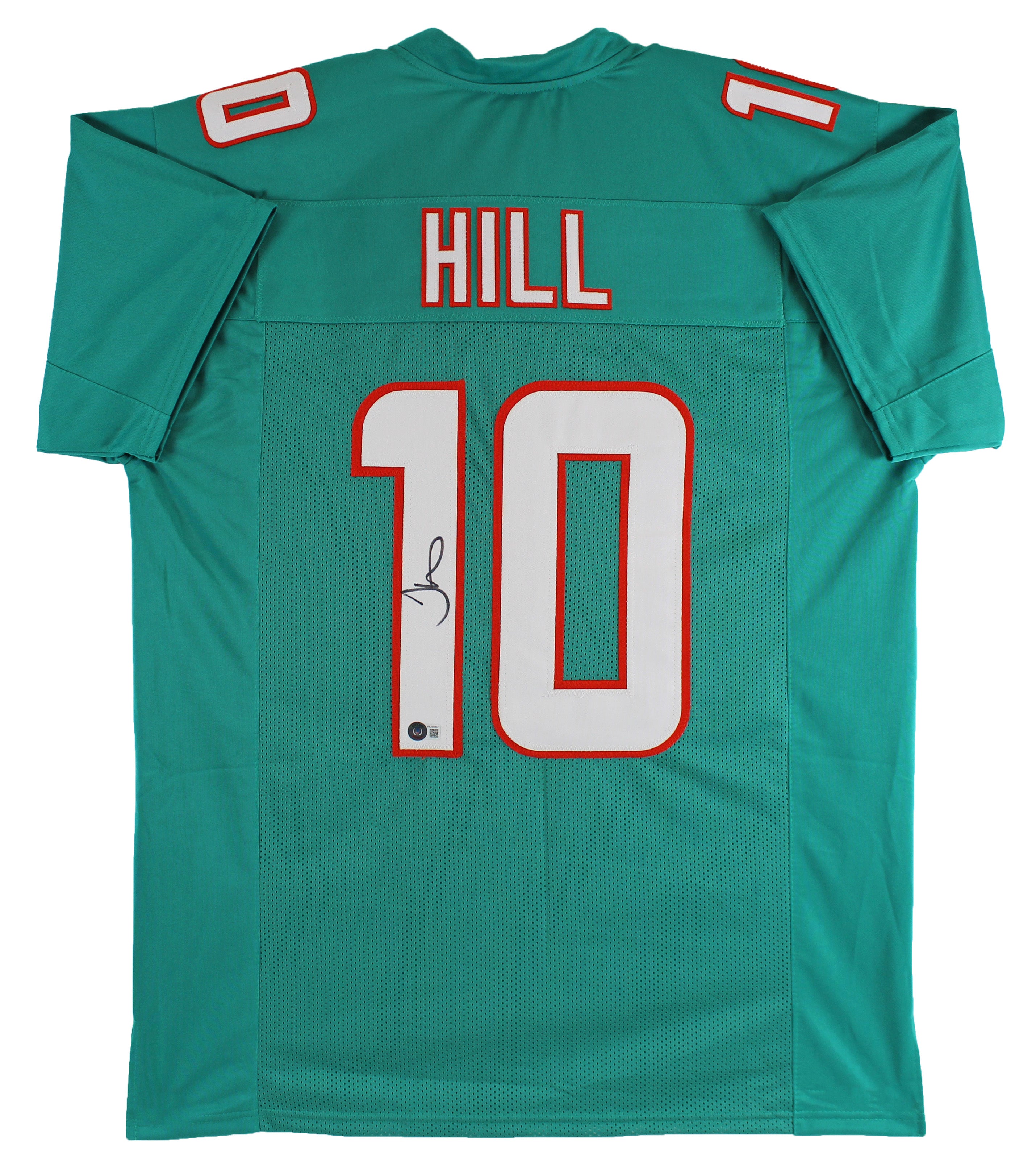 ** HOLIDAY DOORBUSTER ** Tyreek Hill Authentic Signed Teal Pro Style Jersey Autographed BAS Witnessed