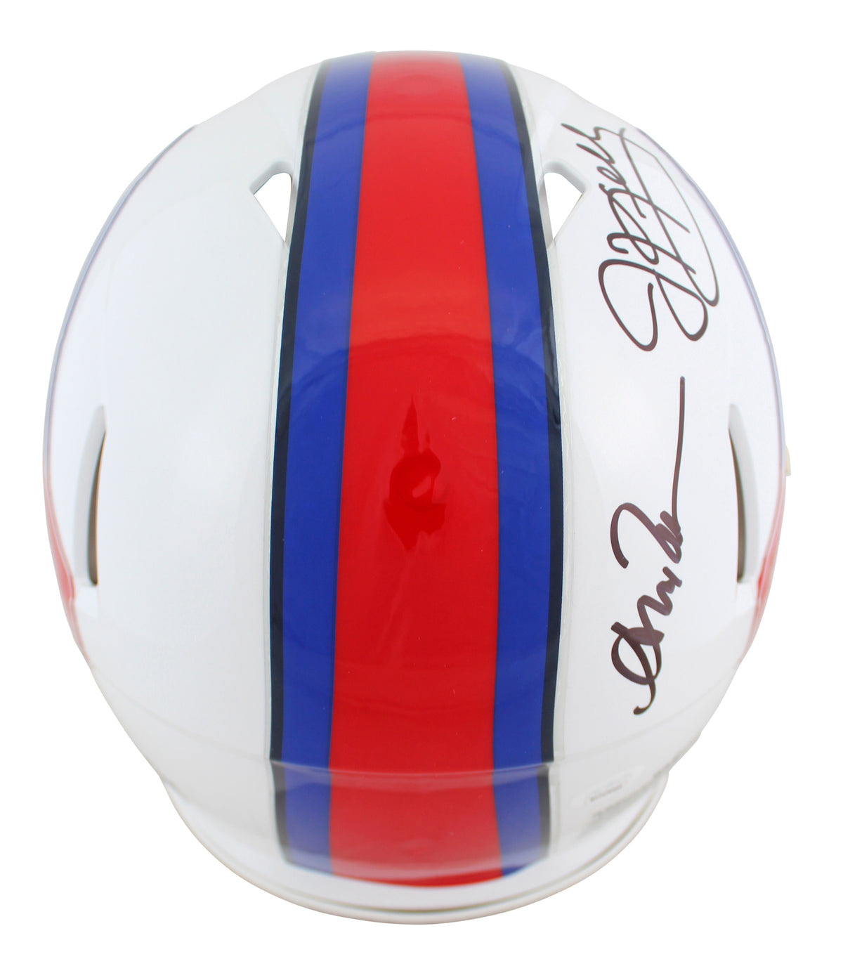 Bills (3) Kelly, Thomas & Reed Signed Full Size Speed Proline Helmet JSA Witness