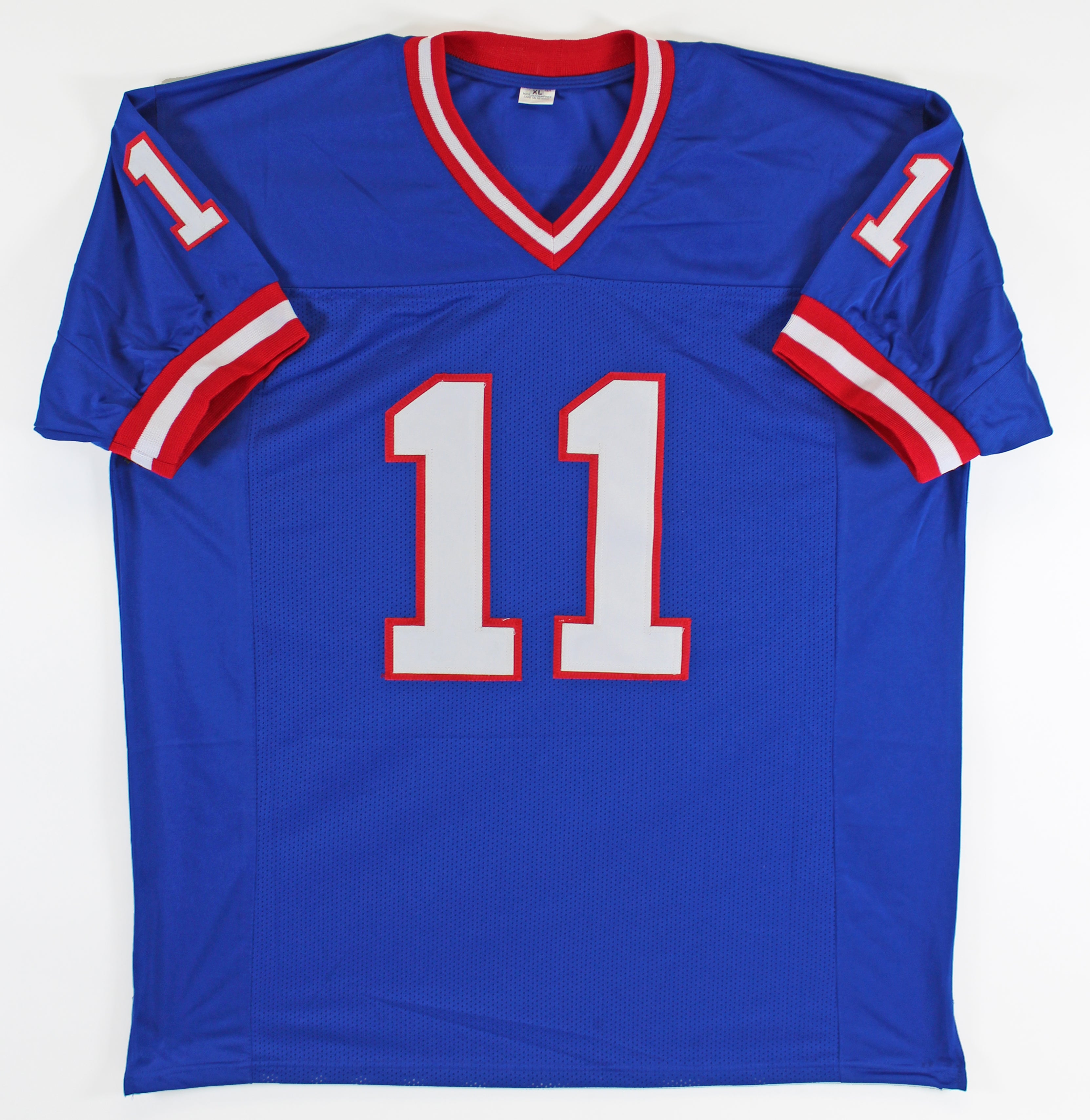 Phil Simms Authentic Signed Blue Pro Style Jersey Autographed BAS