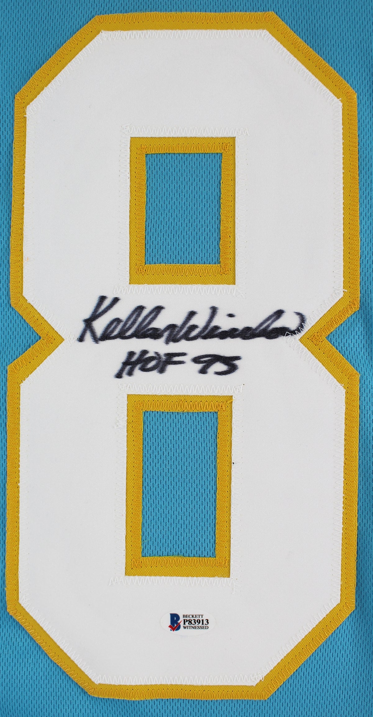 Kellen Winslow HOF 95 Authentic Signed Powder Blue Pro Style Jersey BAS Witness
