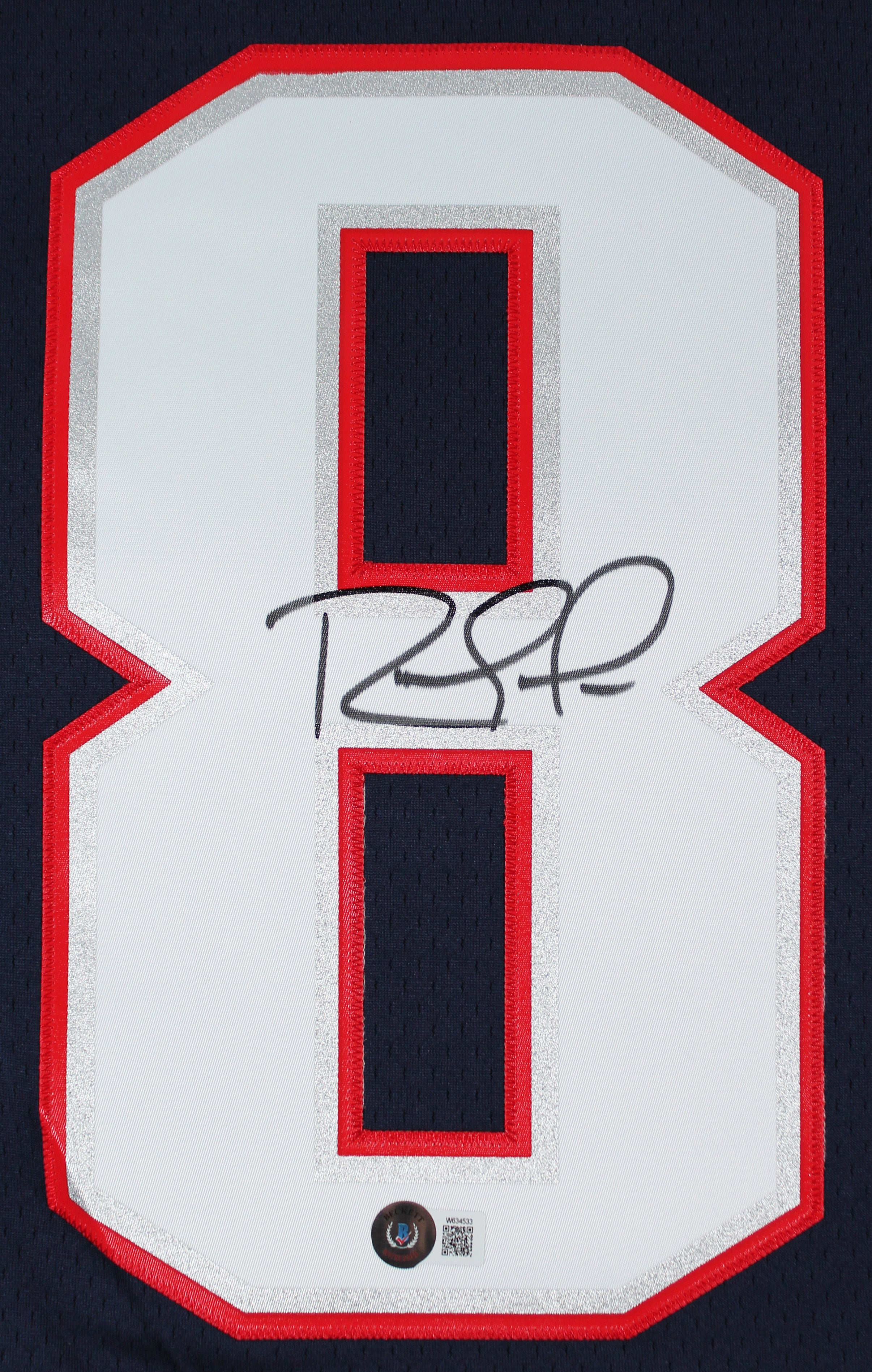 Patriots Randy Moss Authentic Signed Navy Blue Mitchell & Ness Jersey BAS Wit