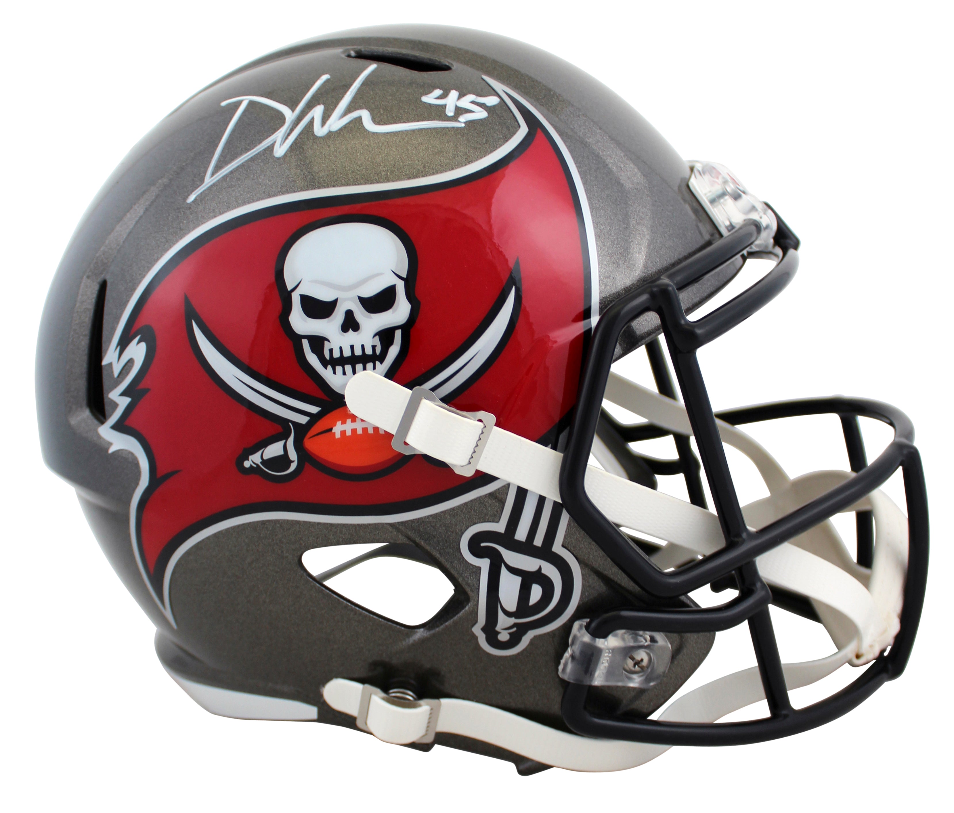 Buccaneers Devin White Authentic Signed Full Size Speed Rep Helmet BAS Witnessed