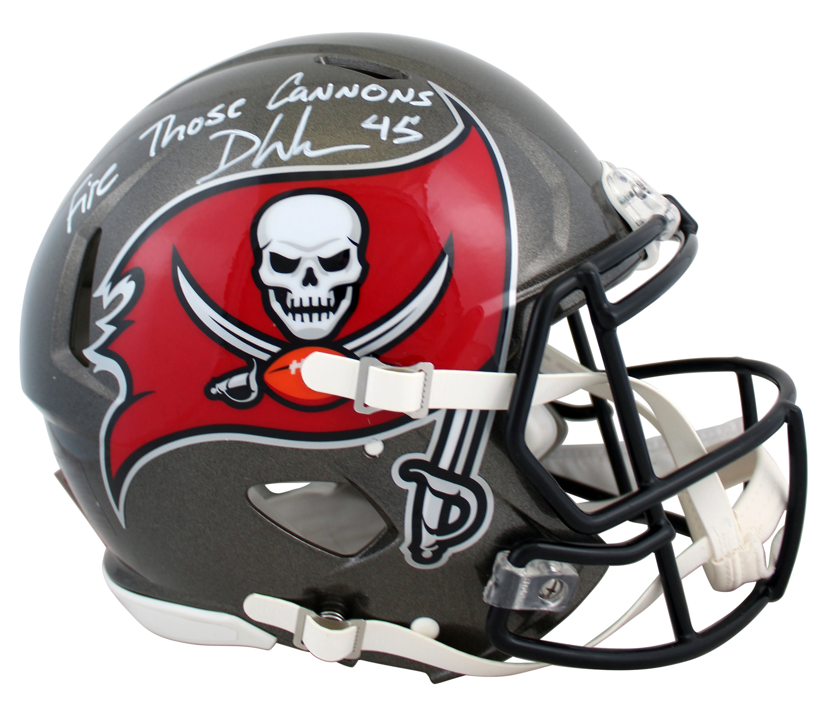 Buccaneers Devin White "FTC" Signed 2020 Full Size Speed Proline Helmet BAS Wit
