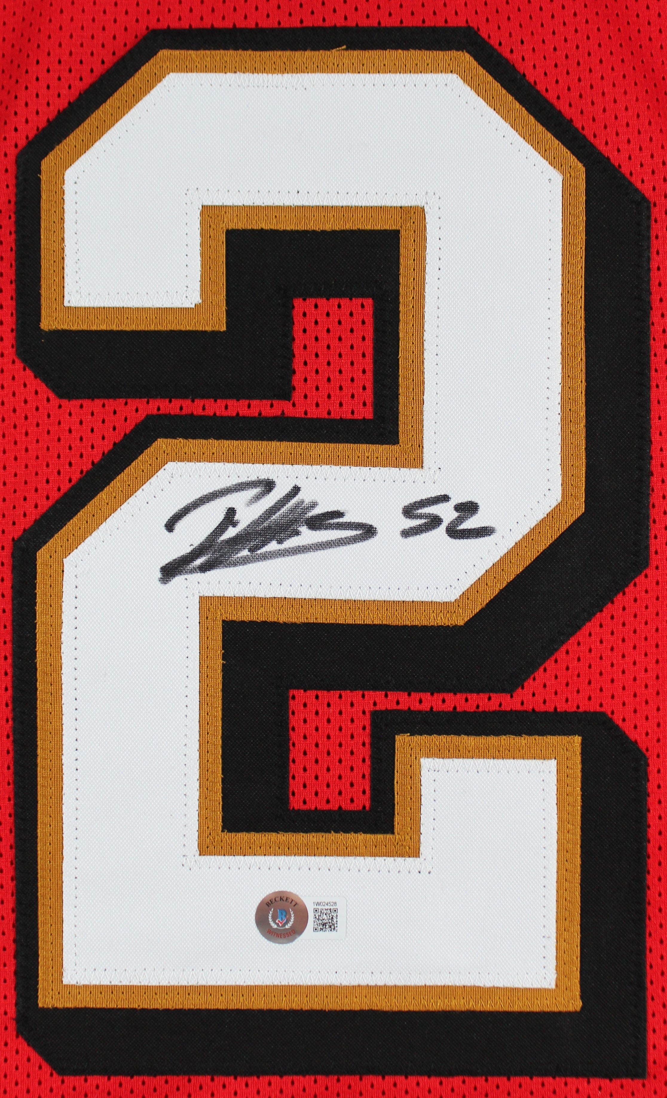 Patrick Willis Authentic Signed Red Pro Style Jersey Autographed BAS Witnessed 2