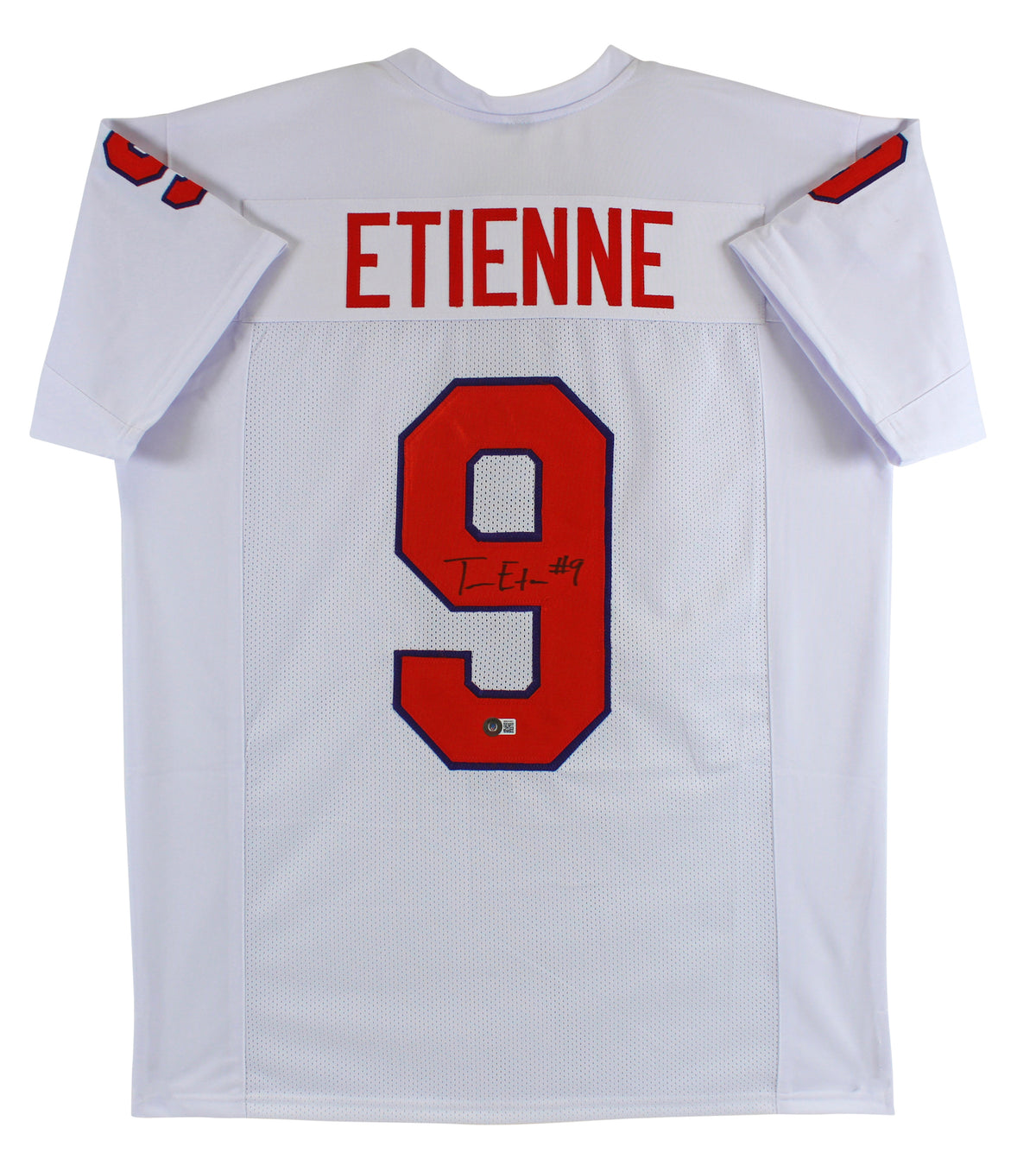Clemson Travis Etienne Authentic Signed White Pro Style Jersey Autographed BAS