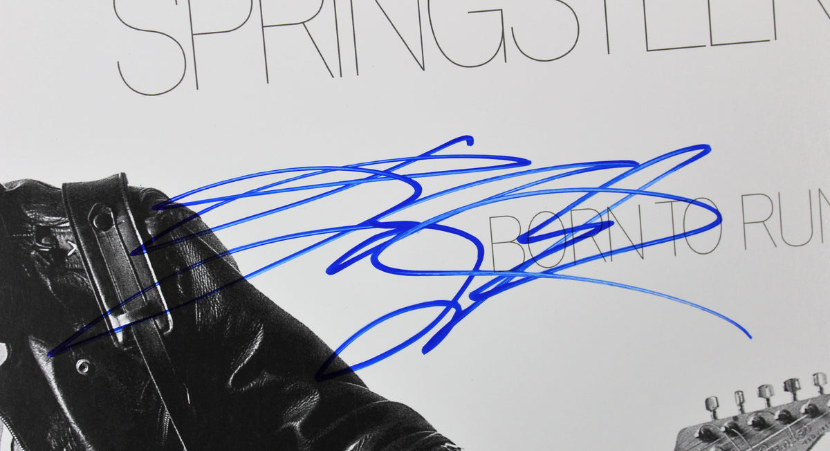 Bruce Springsteen Authentic Signed Born To Run Album Cover W/ Vinyl BAS #A78565