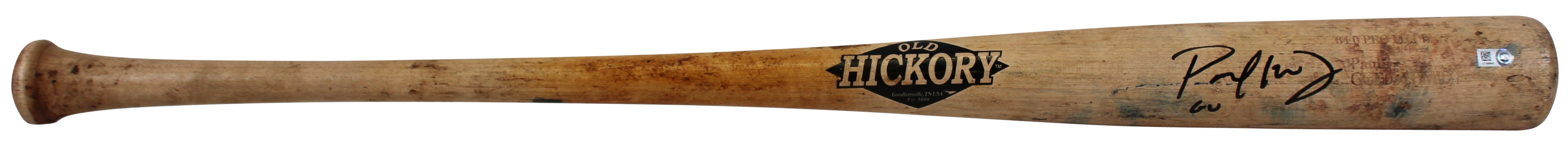 D-Backs Paul Goldschmidt "GU" Signed Game Used Old Hickory Bat MLB & BAS