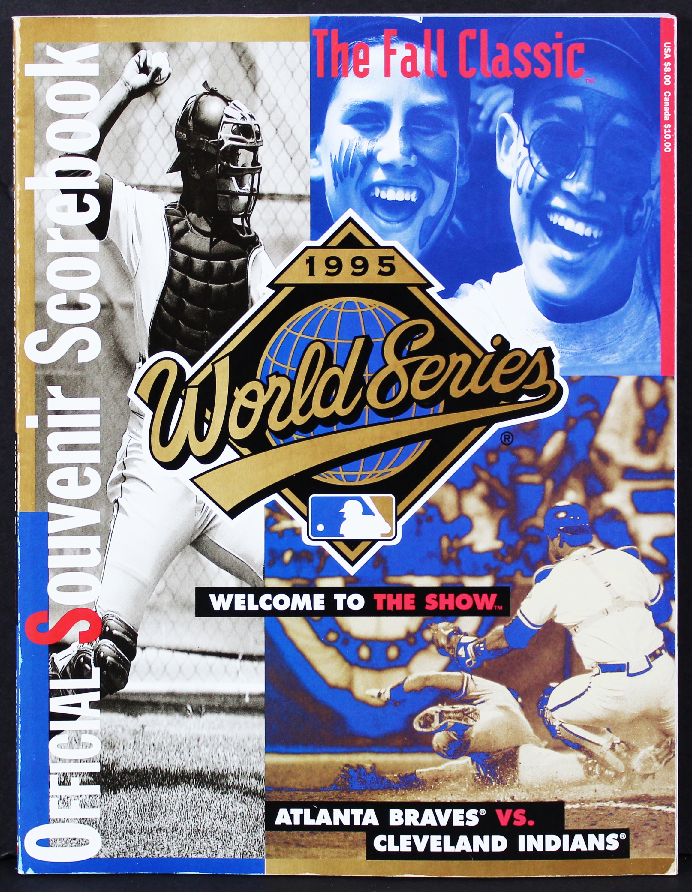 1995 World Series Braves vs. Indians Official Souvenir Scorebook Magazine