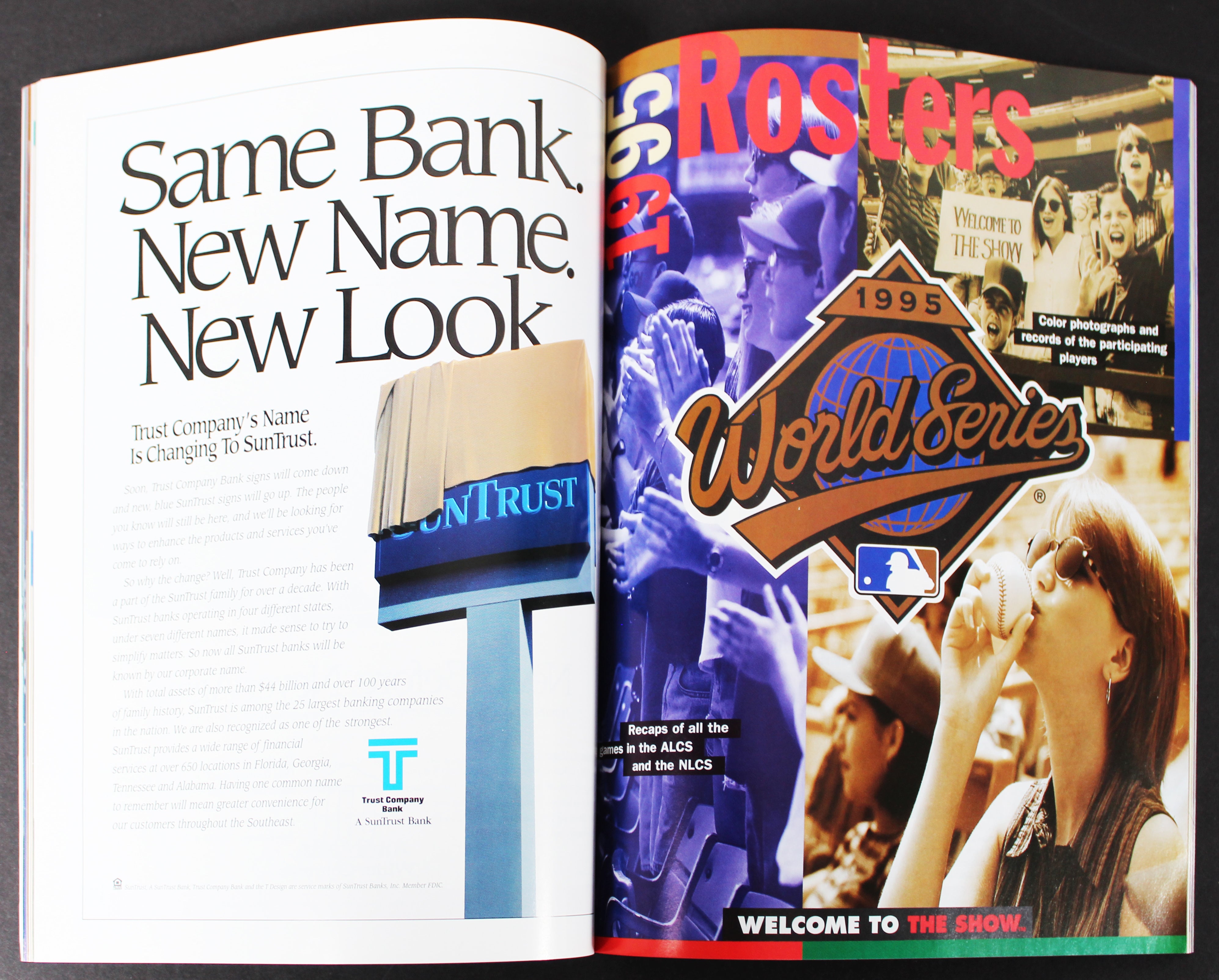 1995 World Series Braves vs. Indians Official Souvenir Scorebook Magazine