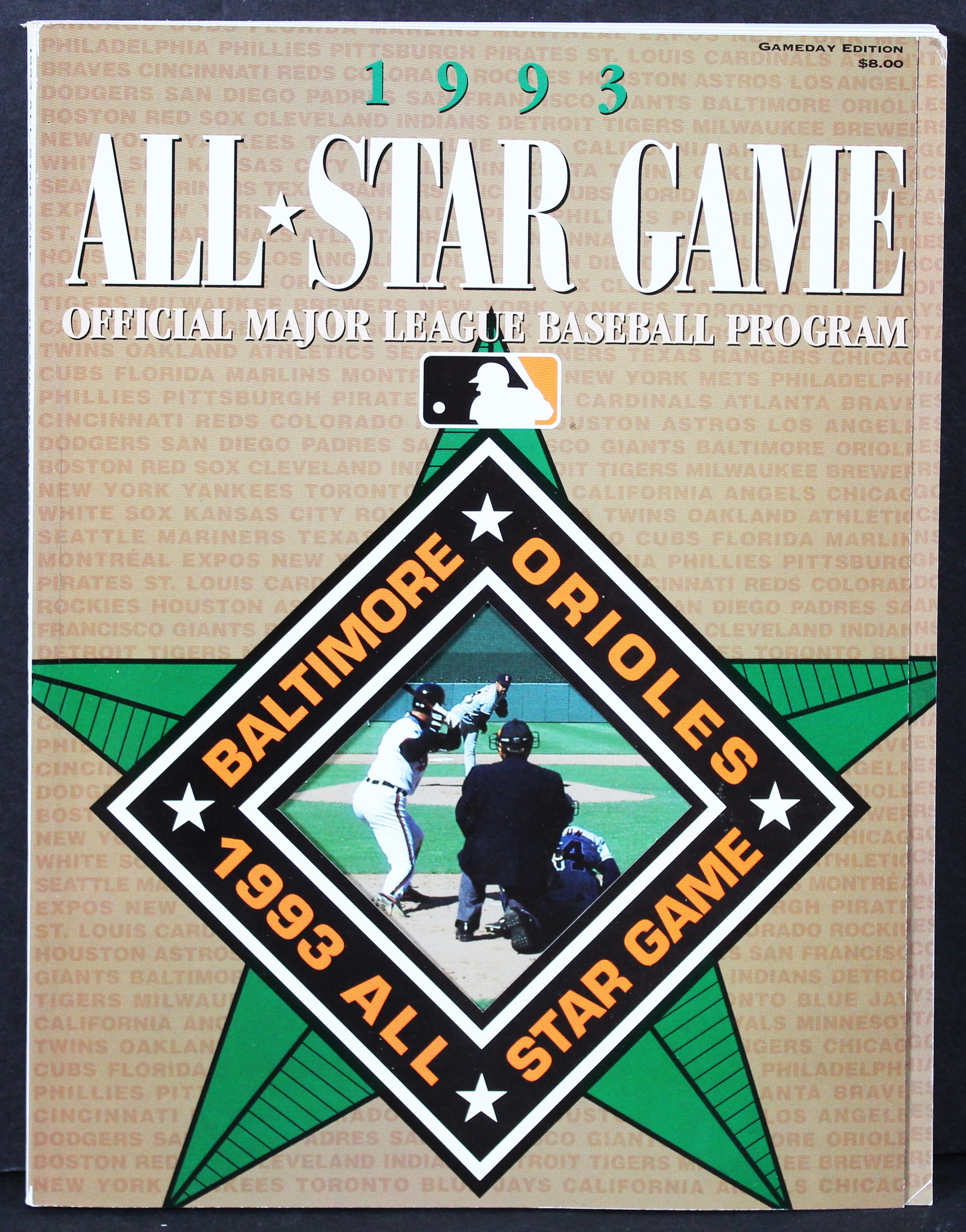 1993 Baltimore Orioles All-Star Game Official MLB Program Magazine