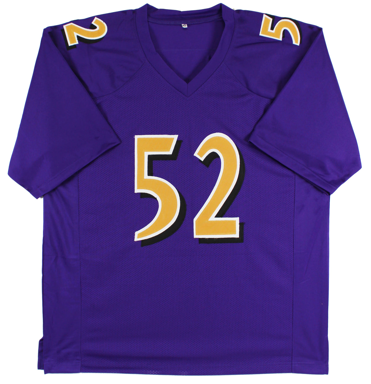 Ray Lewis Authentic Signed Purple Pro Style Jersey w/ Gold Numbers BAS Witnessed